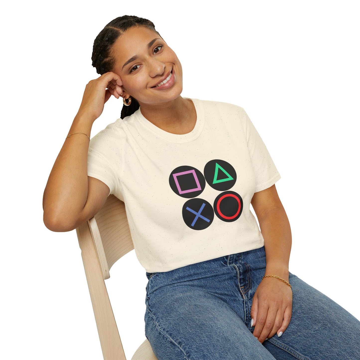 Play Station Buttons Gaming T-Shirt