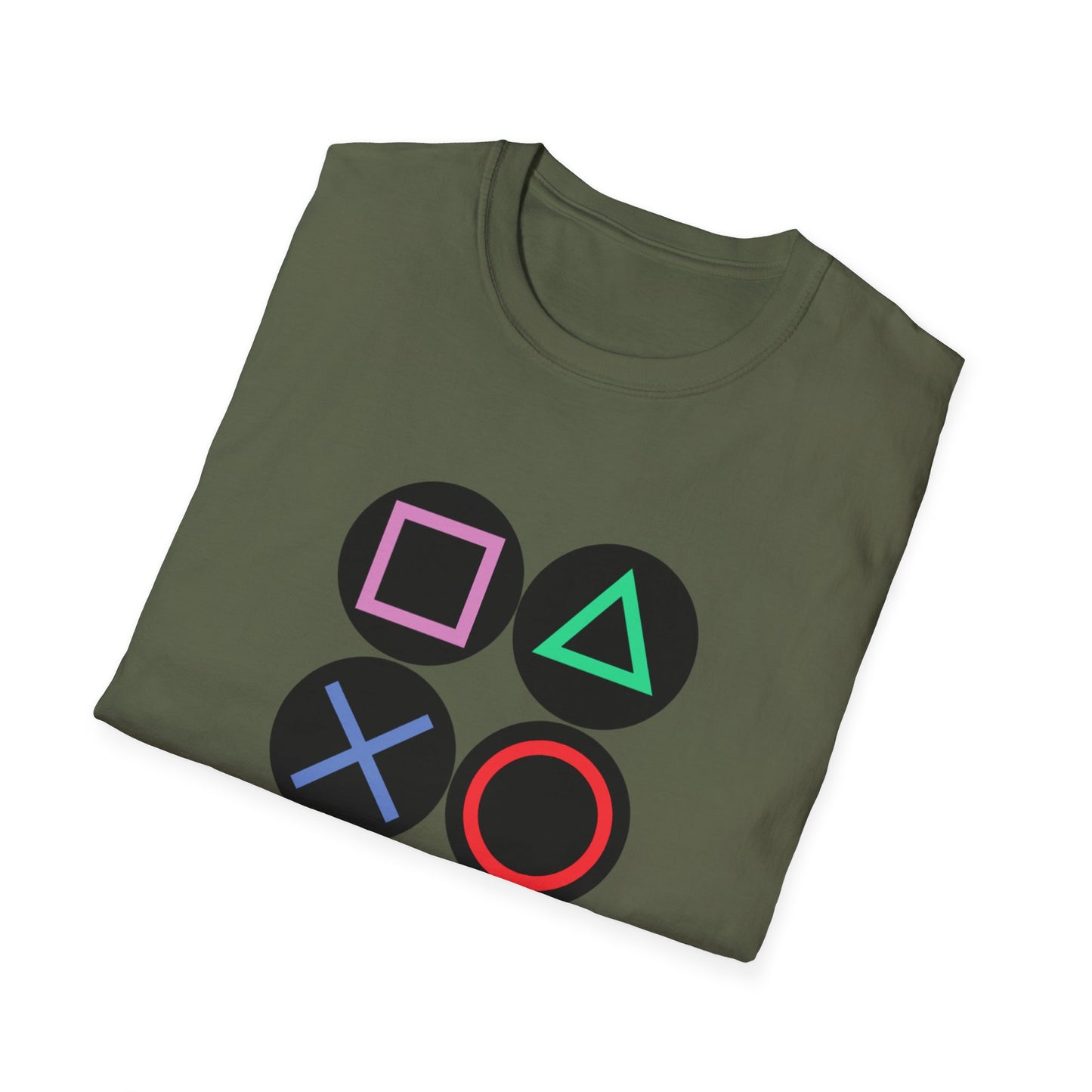 Play Station Buttons Gaming T-Shirt
