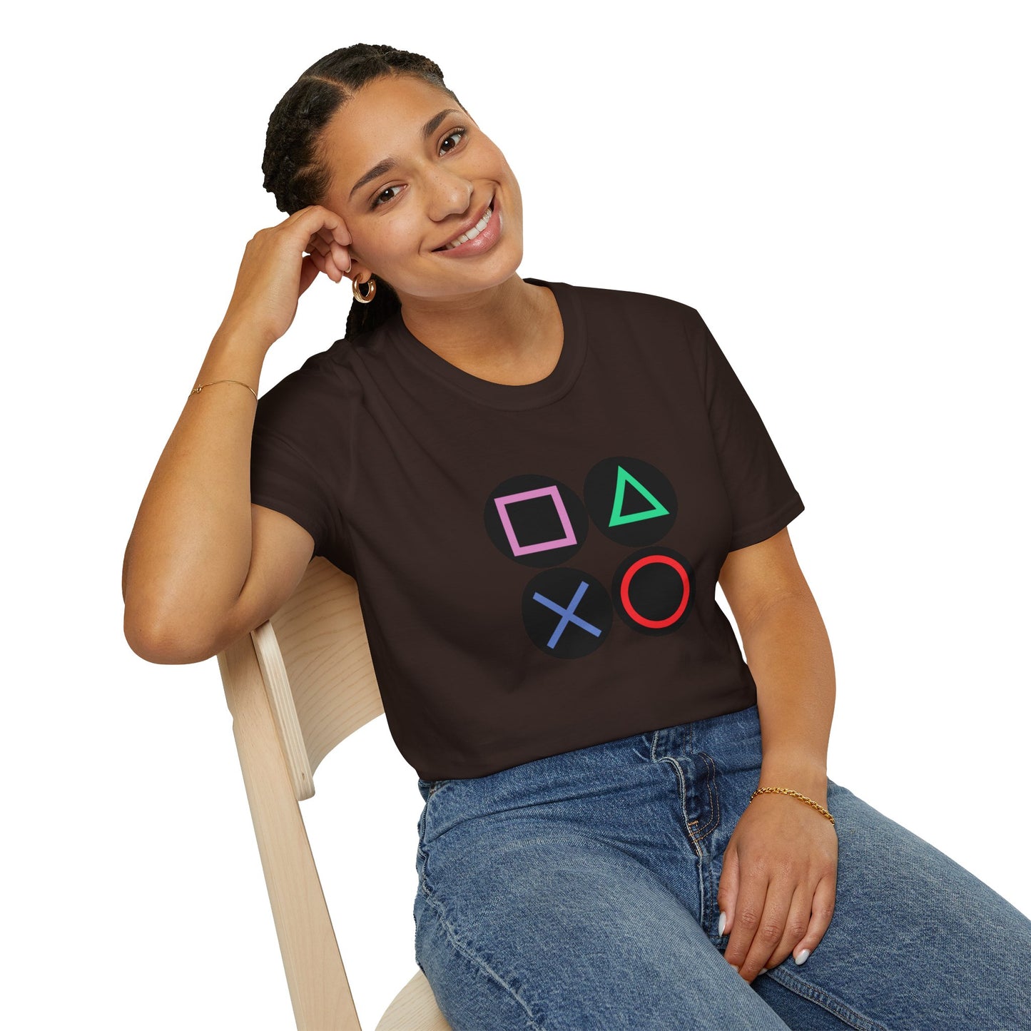Play Station Buttons Gaming T-Shirt