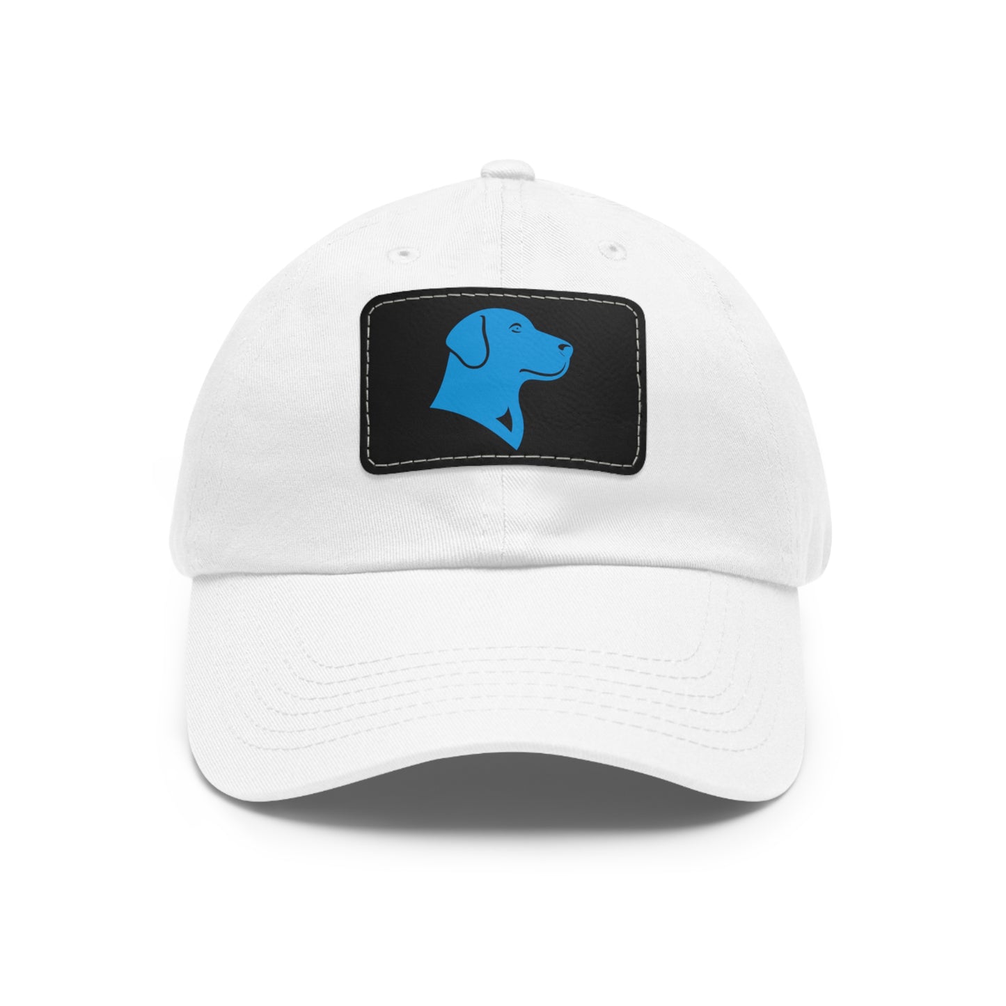 BlueMark Hat with Leather Patch (Blue Logo)