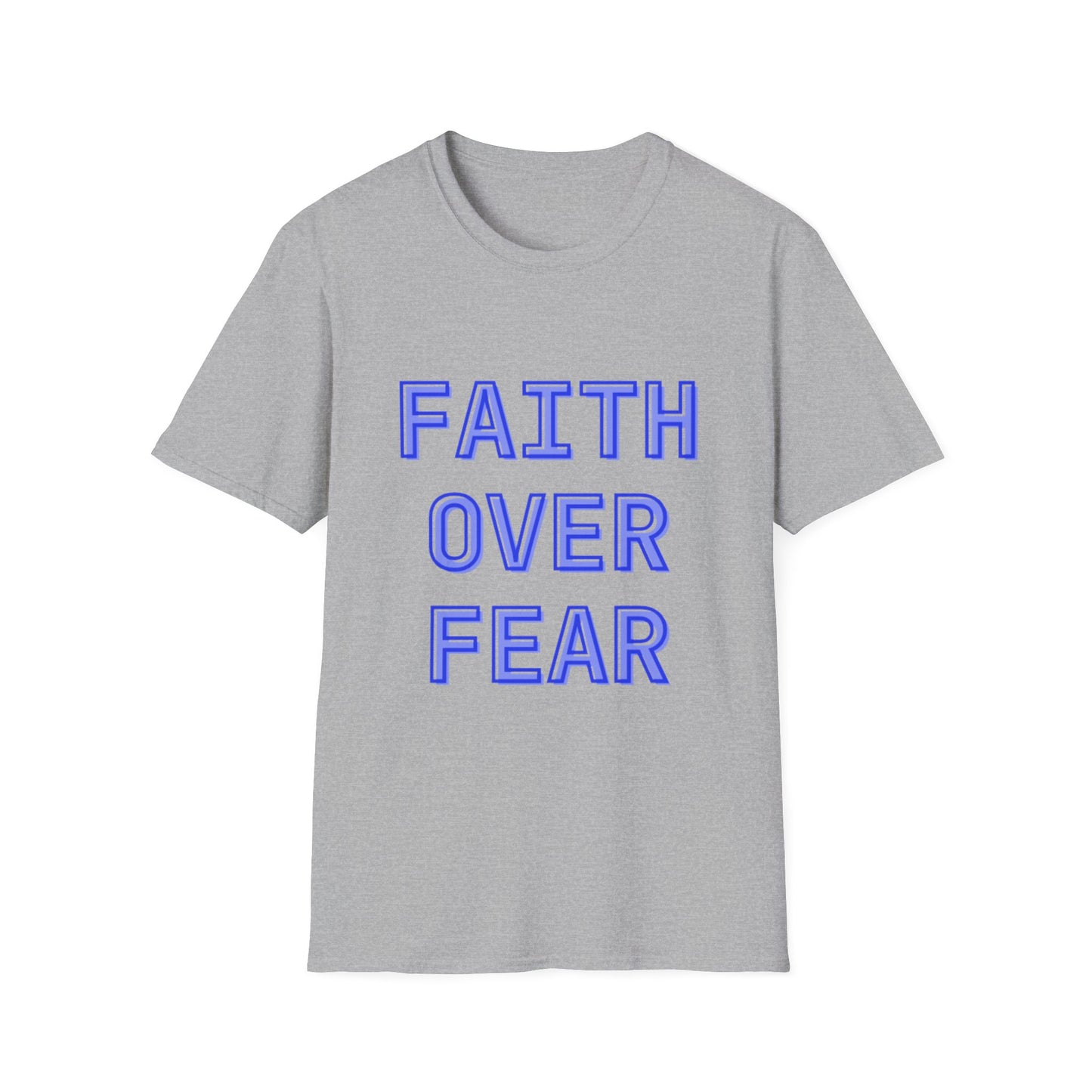 Faith over Fear Bold Christian Motivational T-Shirt