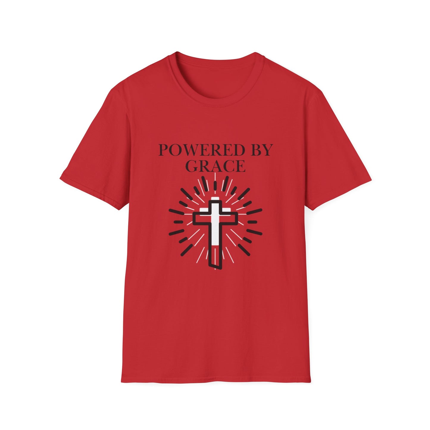 Powered by Grace - Faith Cross T-Shirt