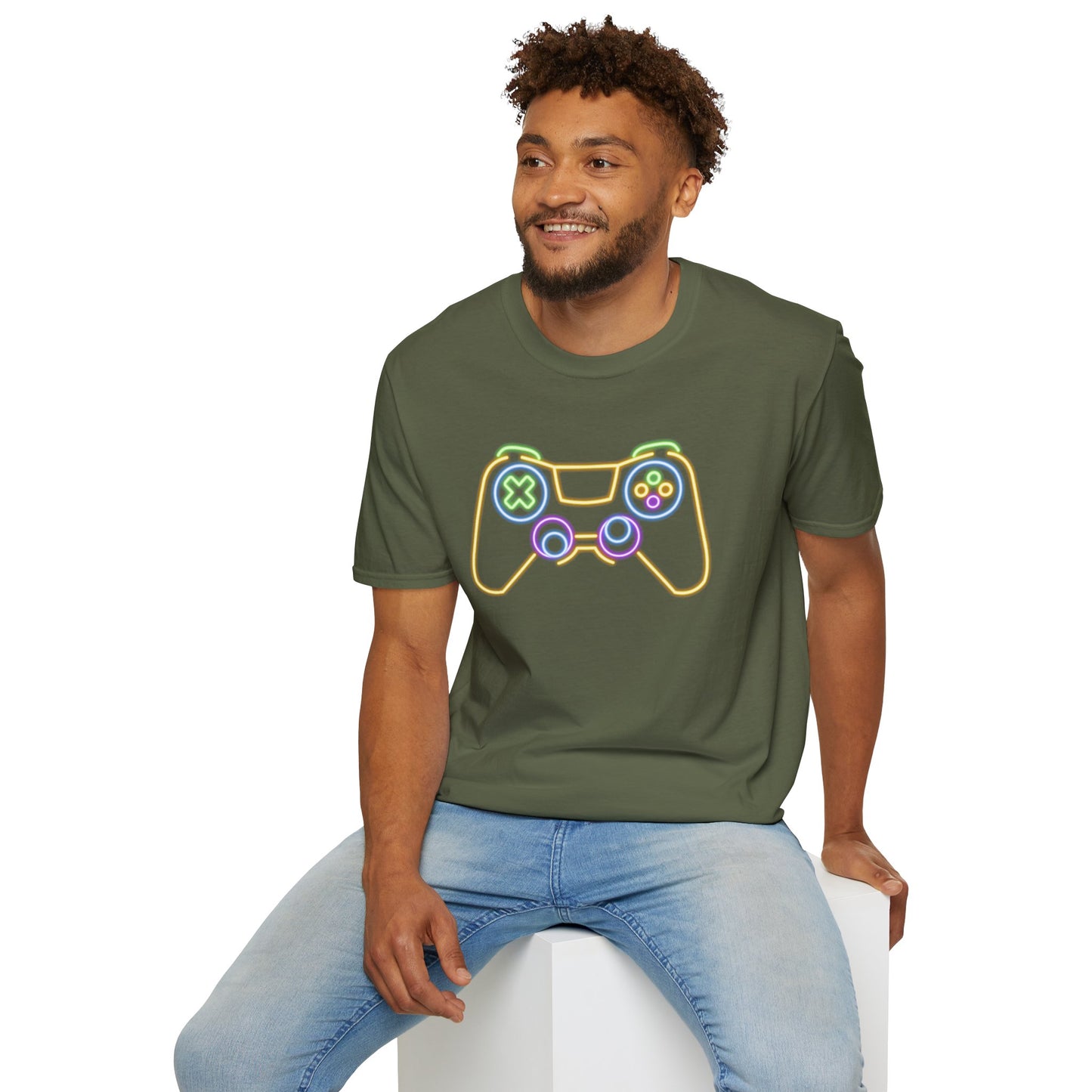 Neon Gaming Controller T-Shirt