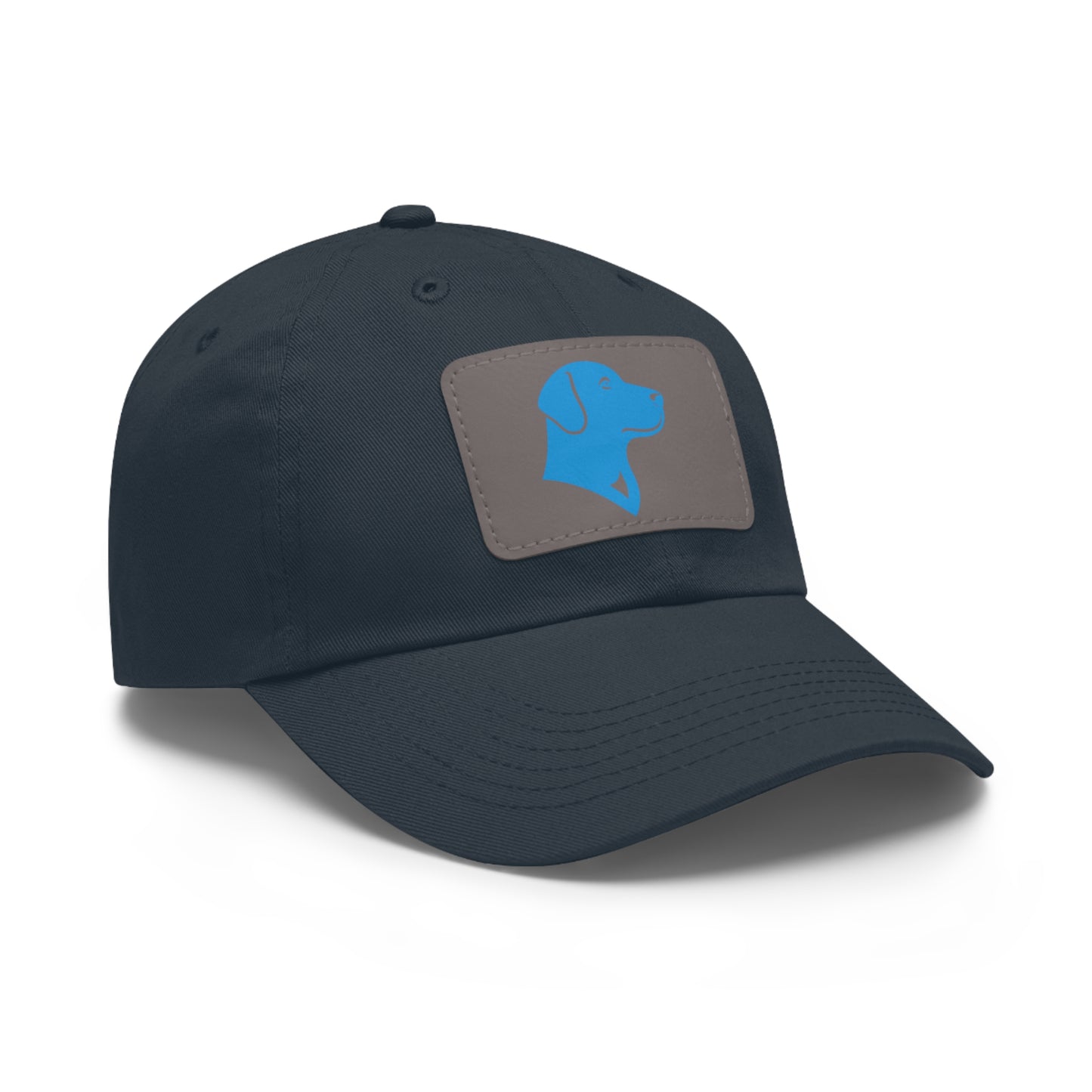 BlueMark Hat with Leather Patch (Blue Logo)
