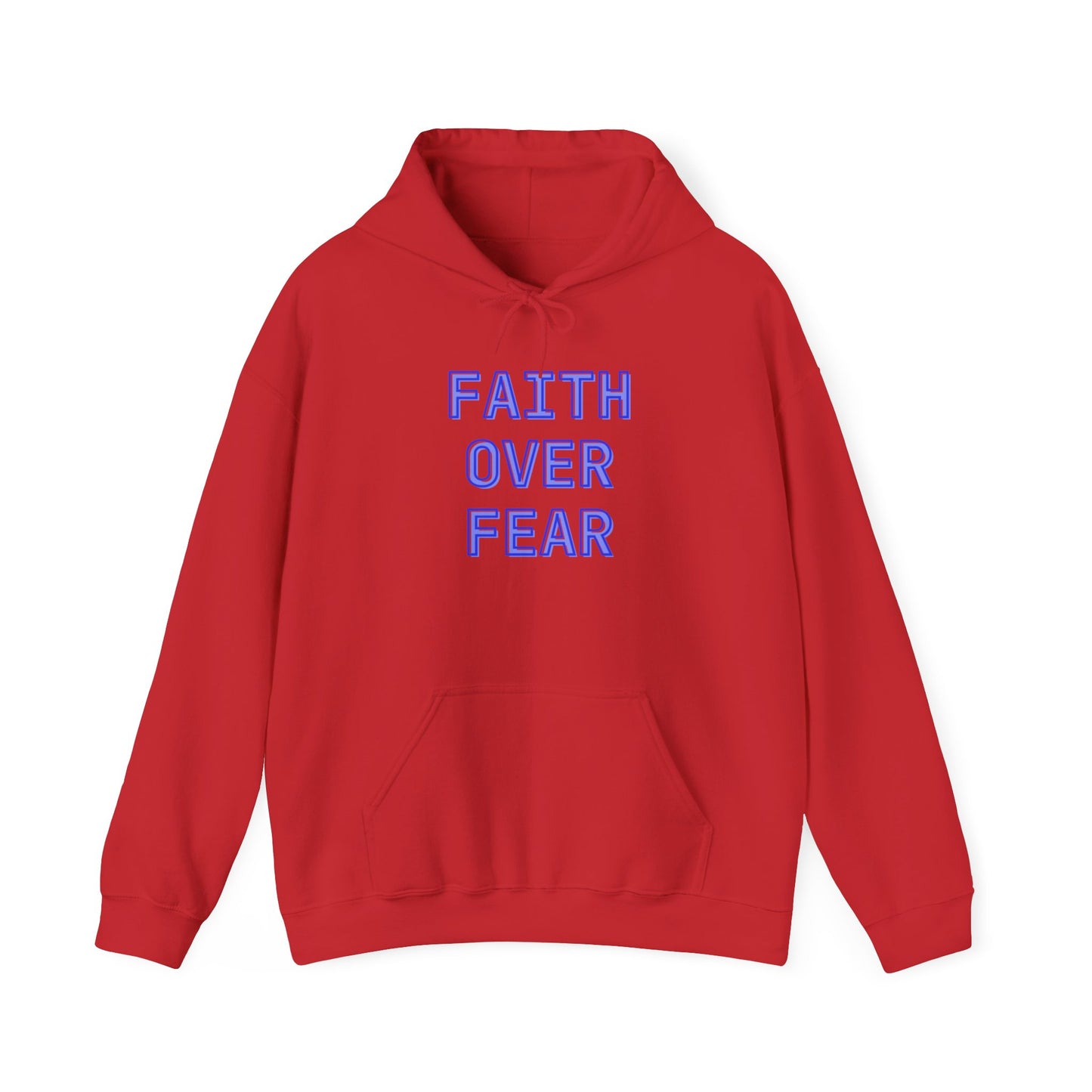 Faith Over Fear Bold Christian Motivational Sweatshirt