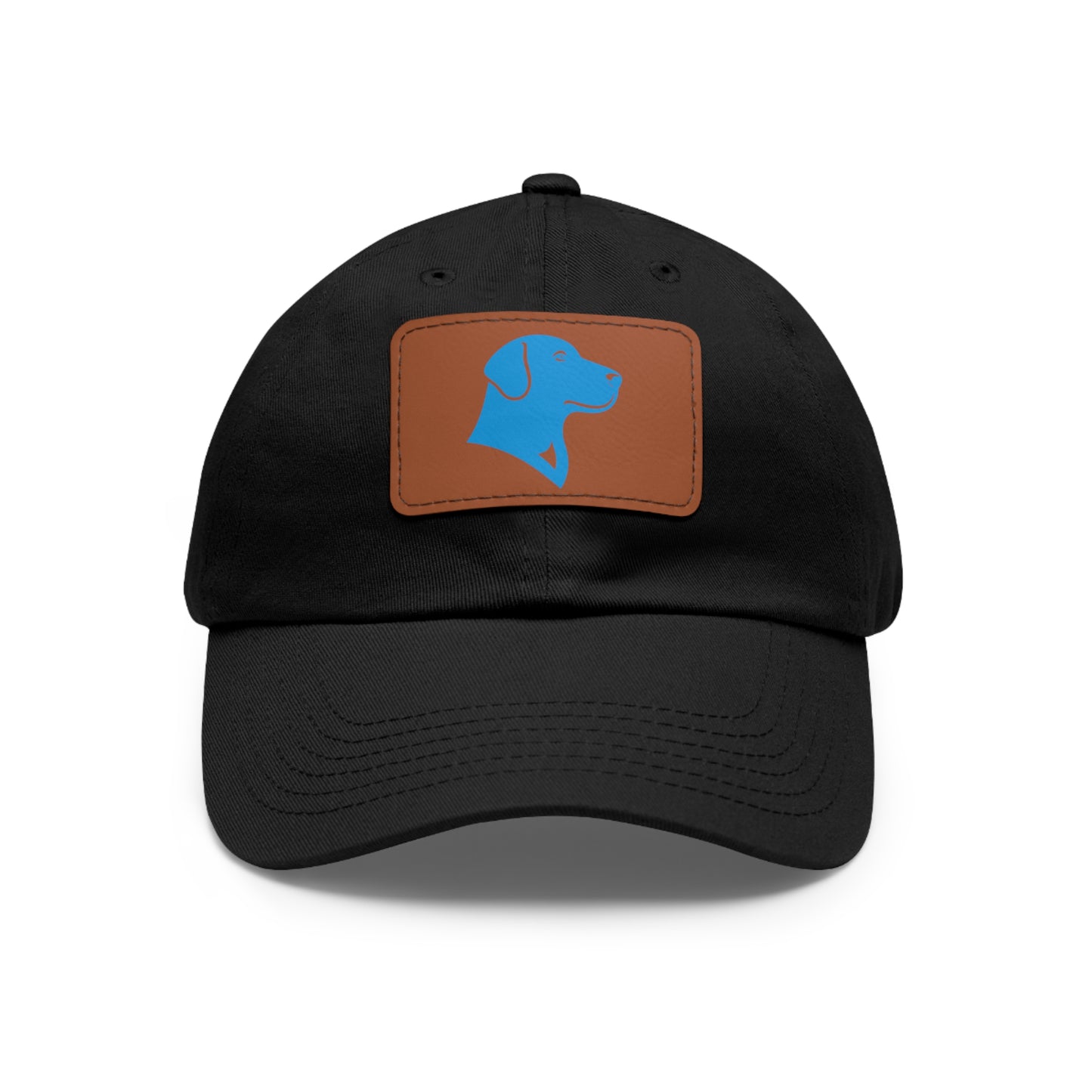 BlueMark Hat with Leather Patch (Blue Logo)