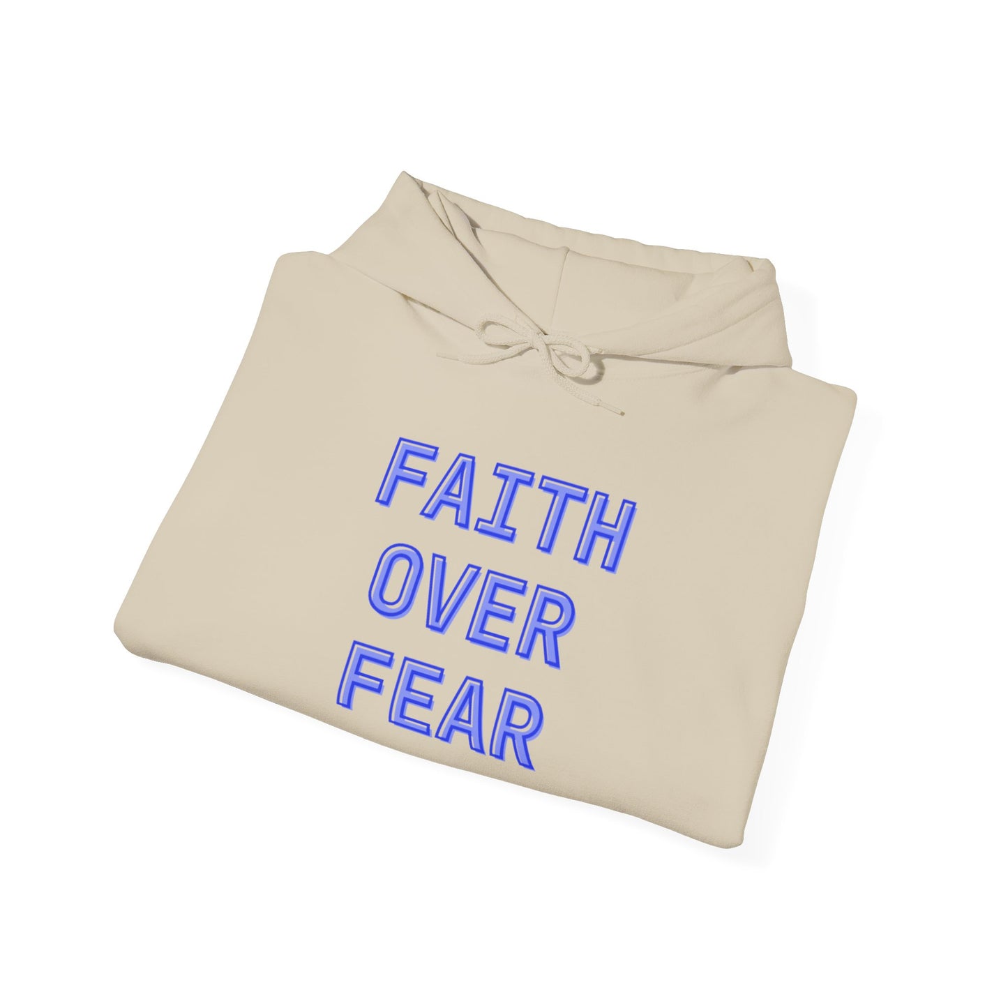 Faith Over Fear Bold Christian Motivational Sweatshirt