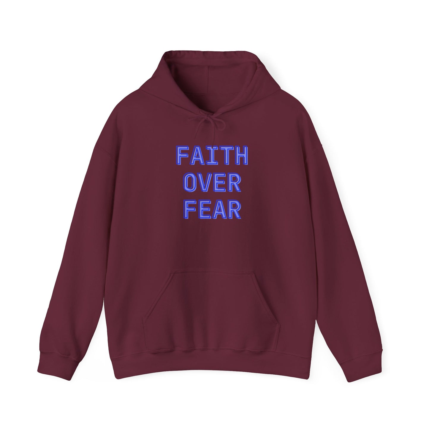 Faith Over Fear Bold Christian Motivational Sweatshirt
