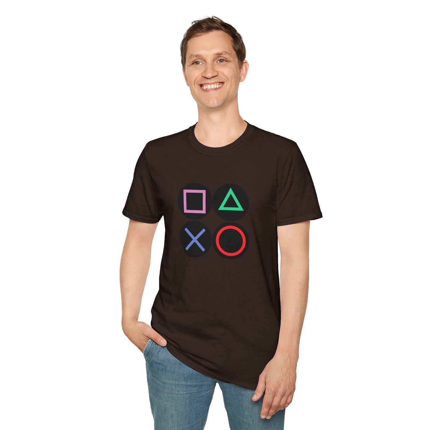 Play Station Buttons Gaming T-Shirt