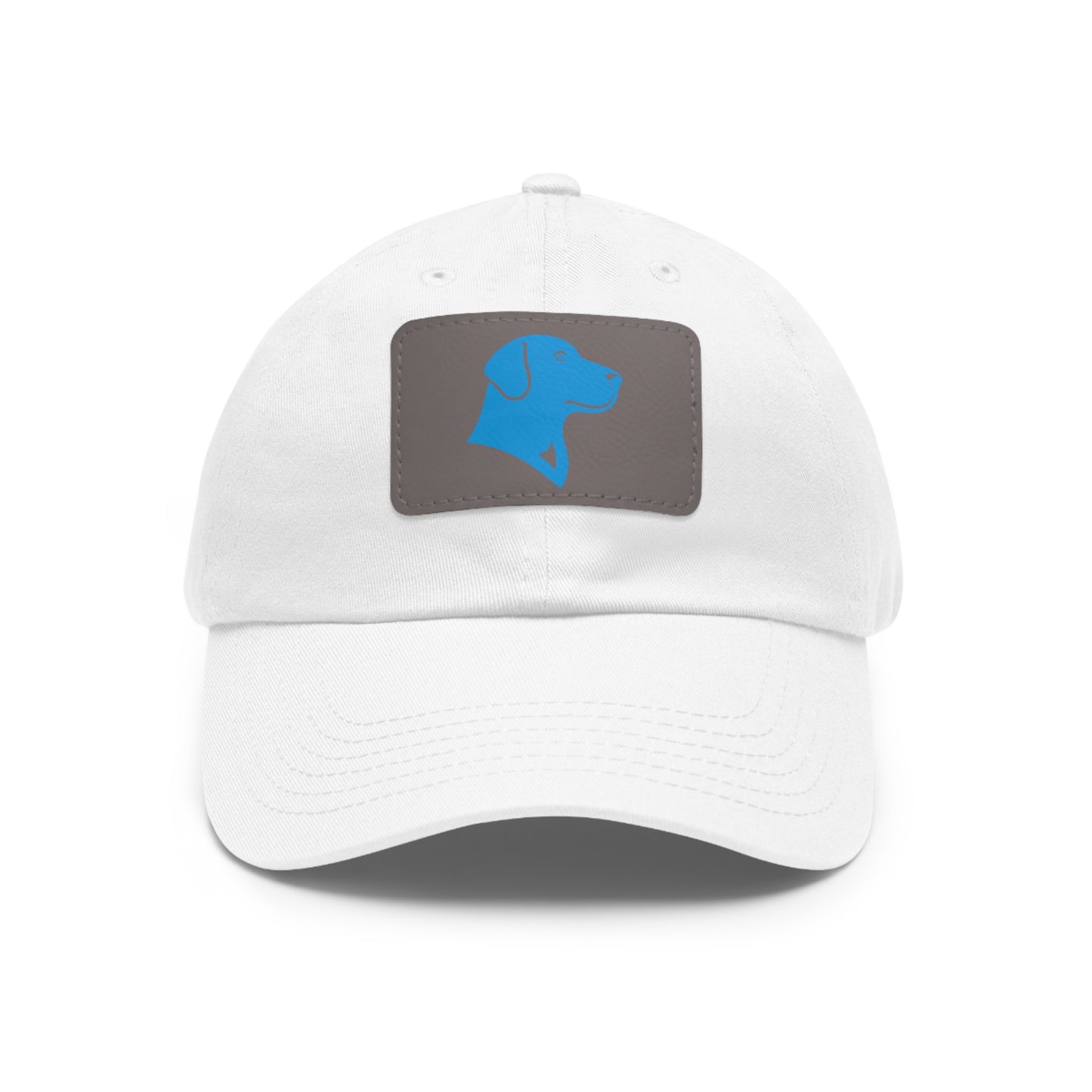 BlueMark Hat with Leather Patch (Blue Logo)