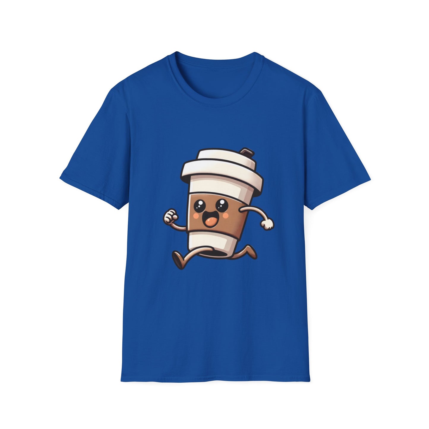 Cute Coffee Cup Running T-Shirt