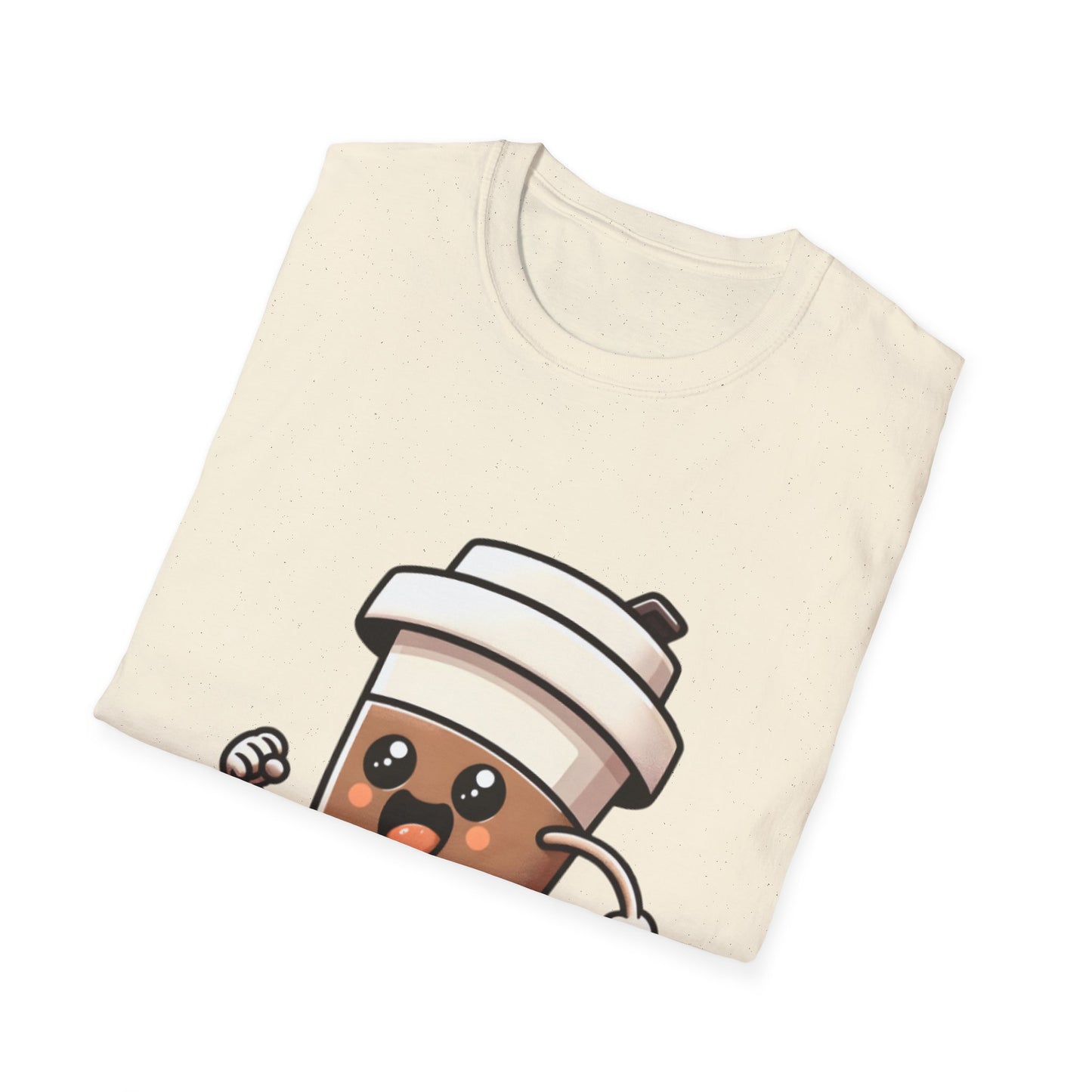 Cute Coffee Cup Running T-Shirt
