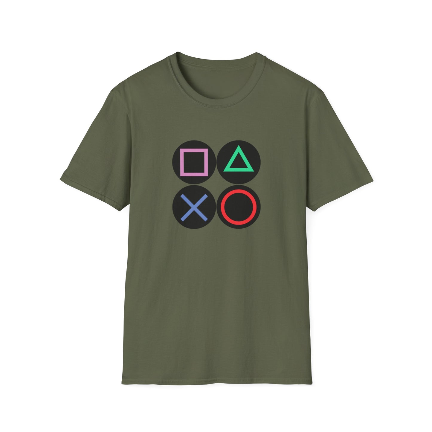 Play Station Buttons Gaming T-Shirt