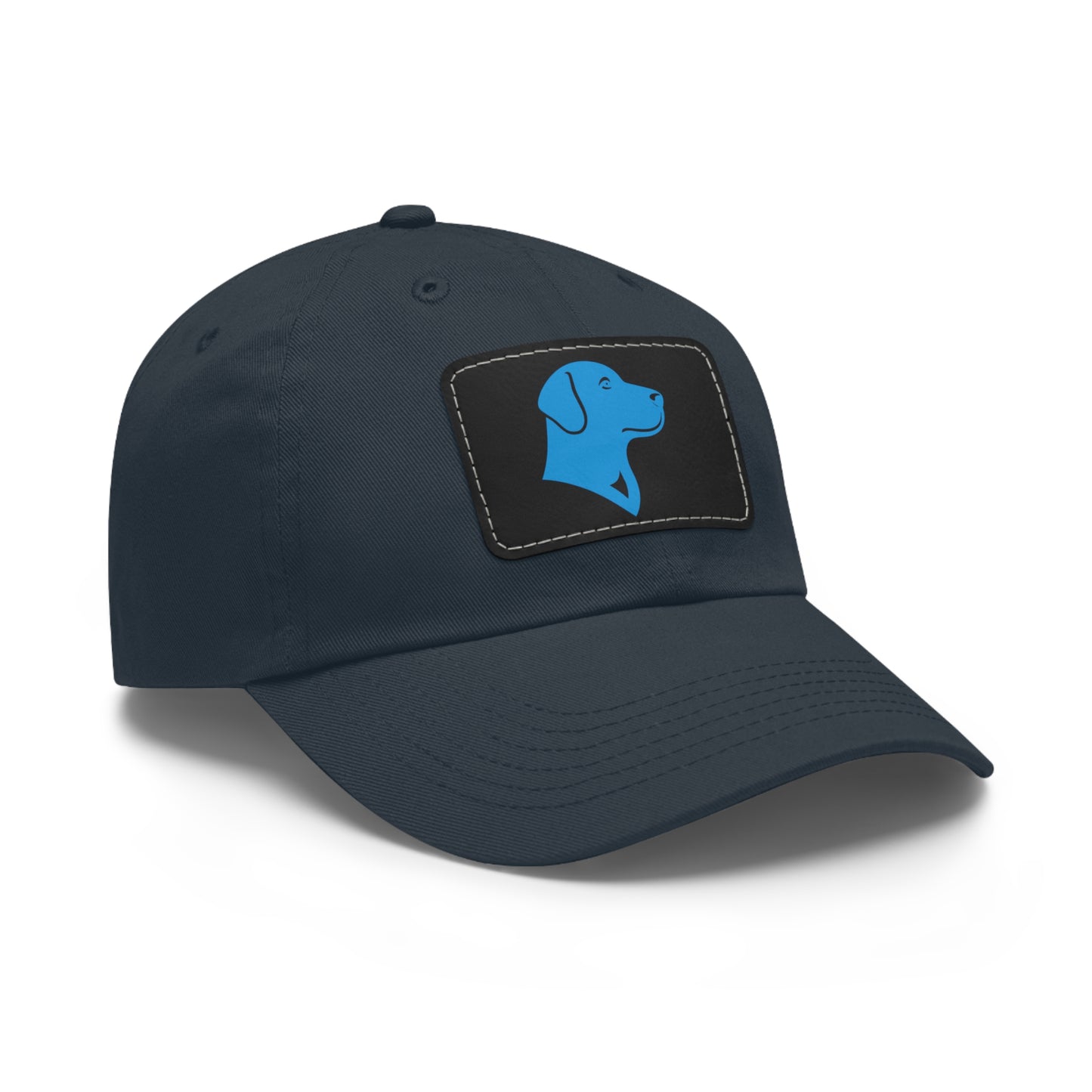 BlueMark Hat with Leather Patch (Blue Logo)