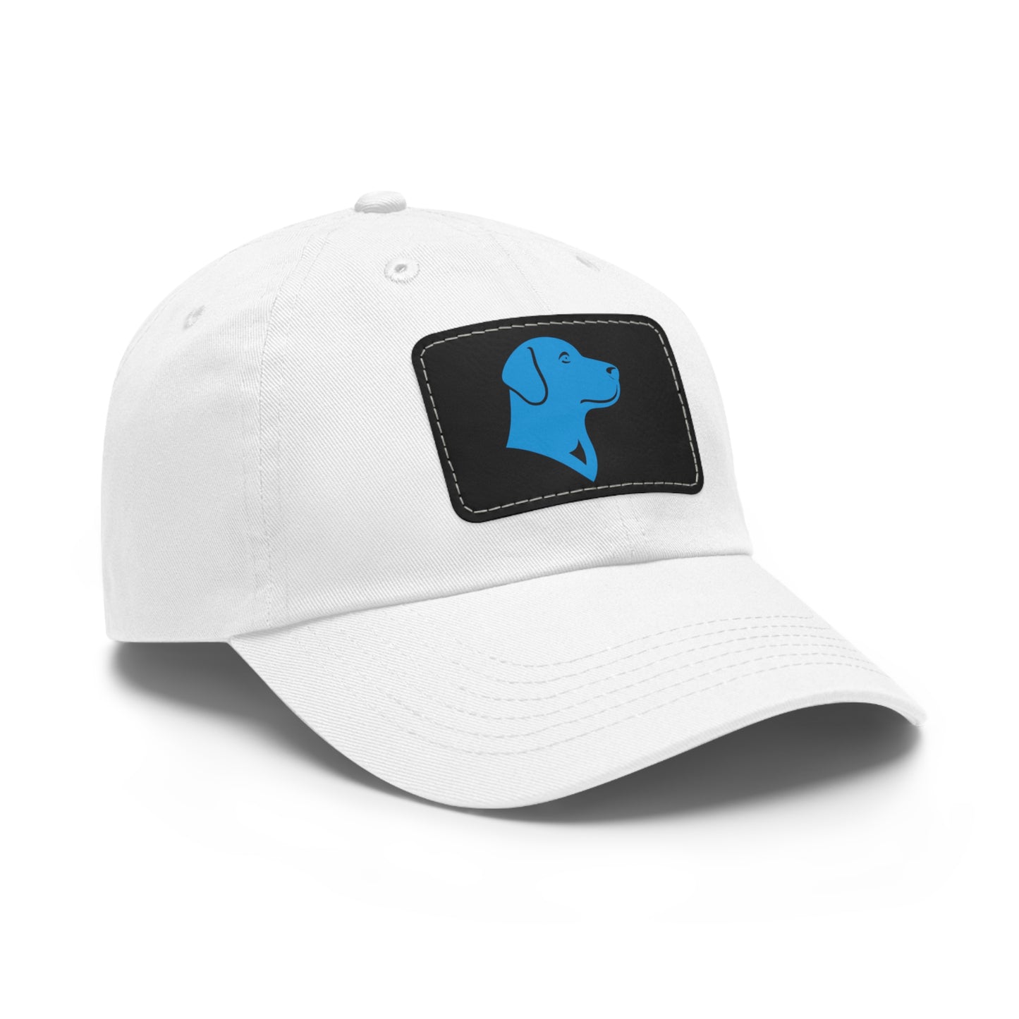 BlueMark Hat with Leather Patch (Blue Logo)