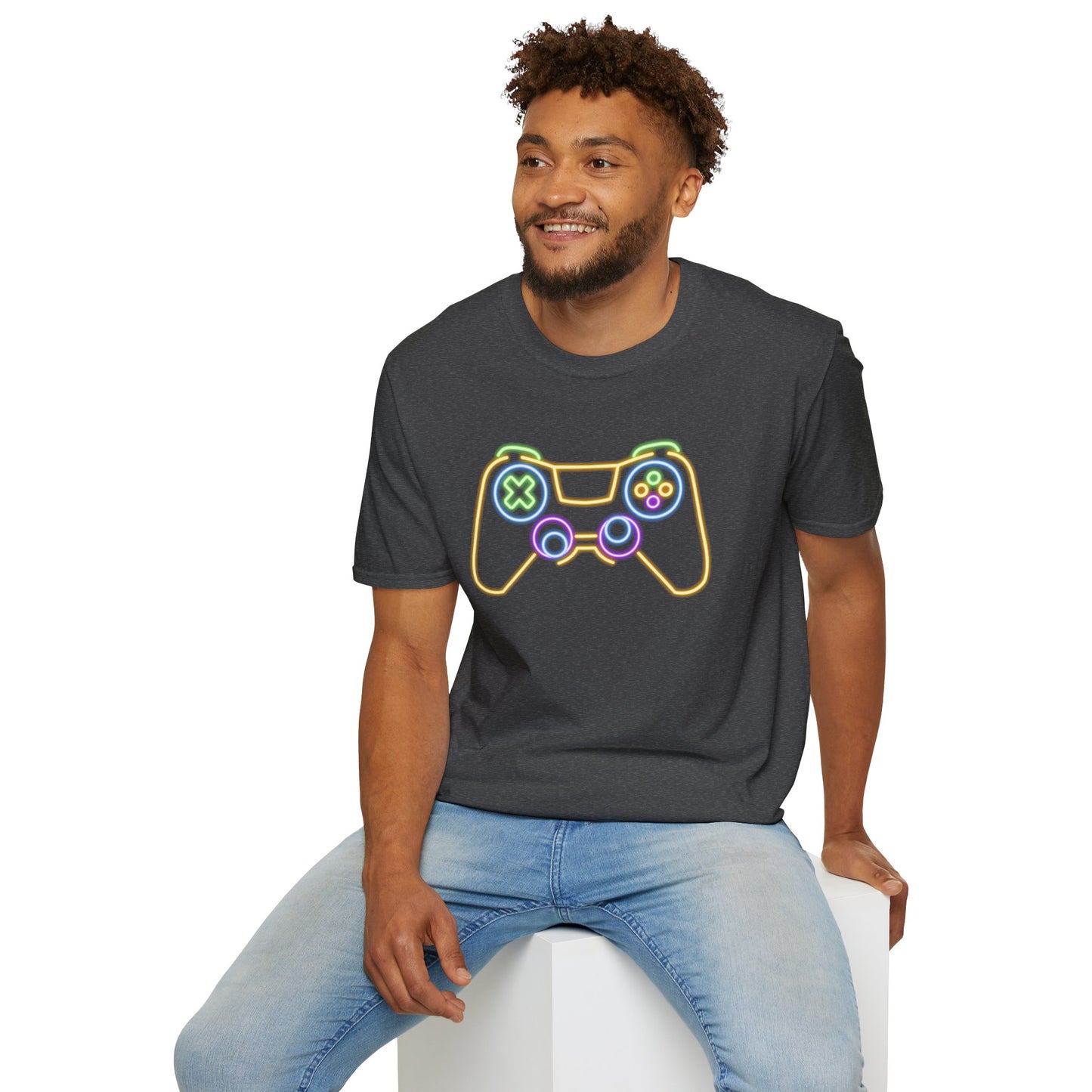Neon Gaming Controller T-Shirt
