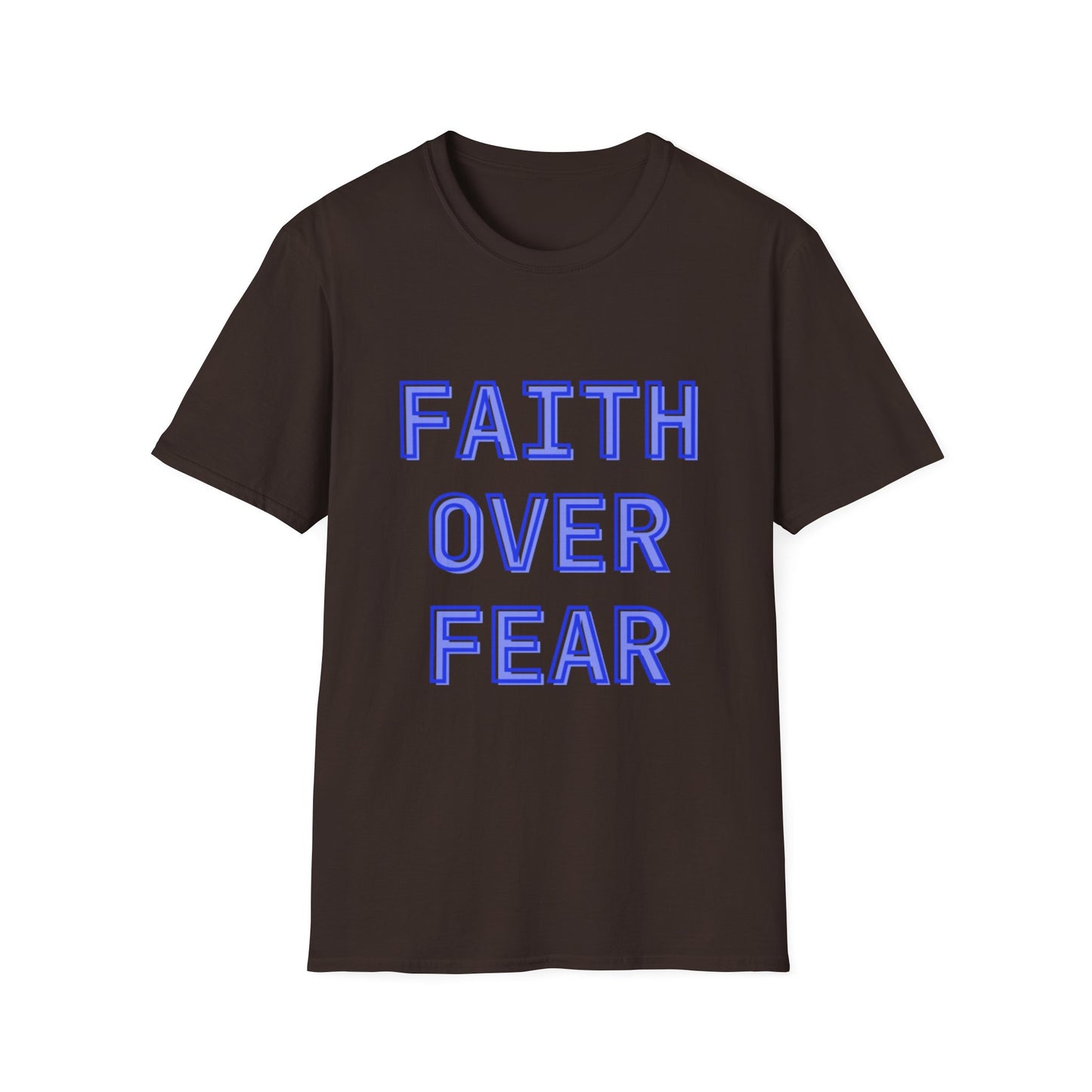 Faith over Fear Bold Christian Motivational T-Shirt