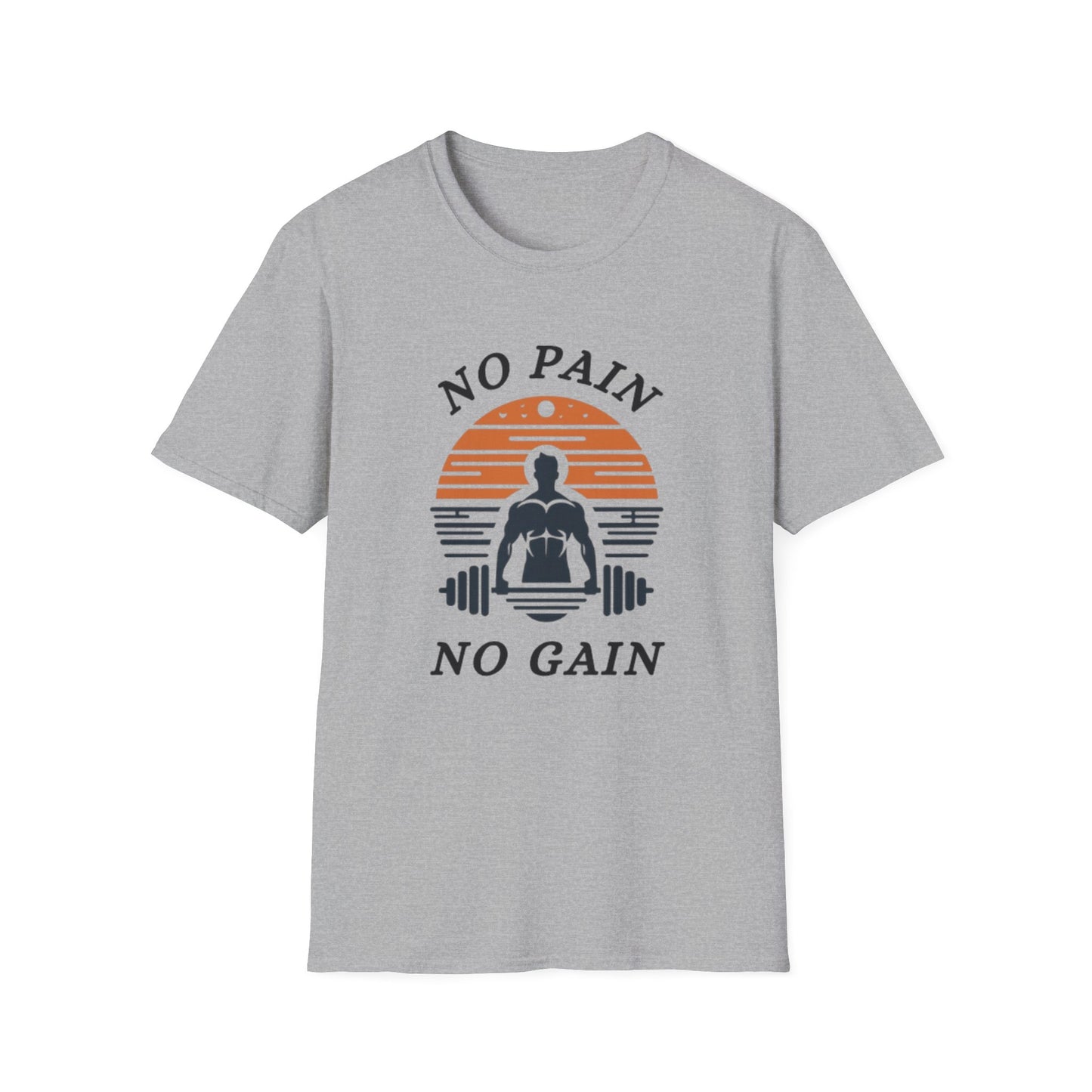 No Pain No Gain Fitness Motivation T-Shirt