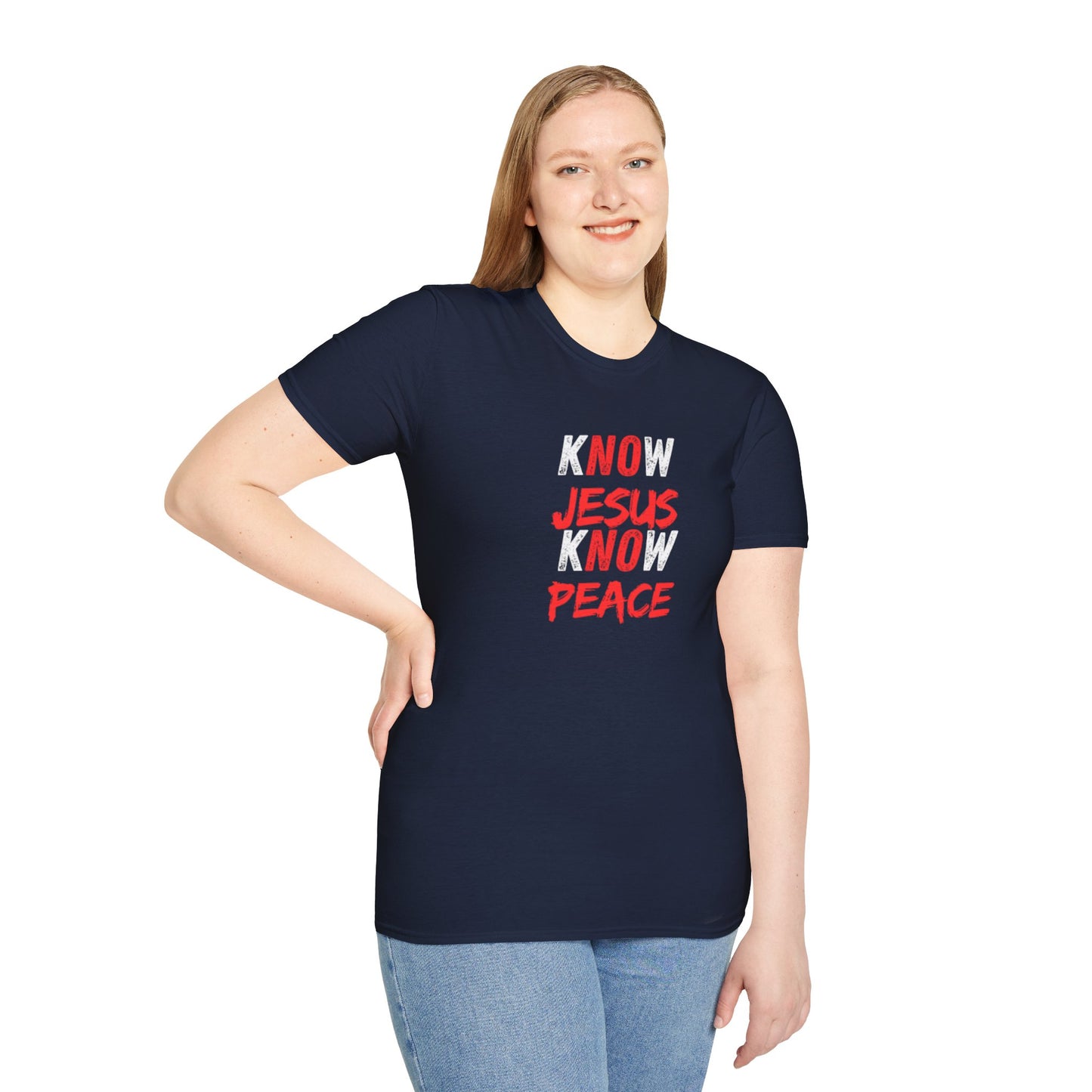 Know Jesus Know Peace Faith T-Shirt