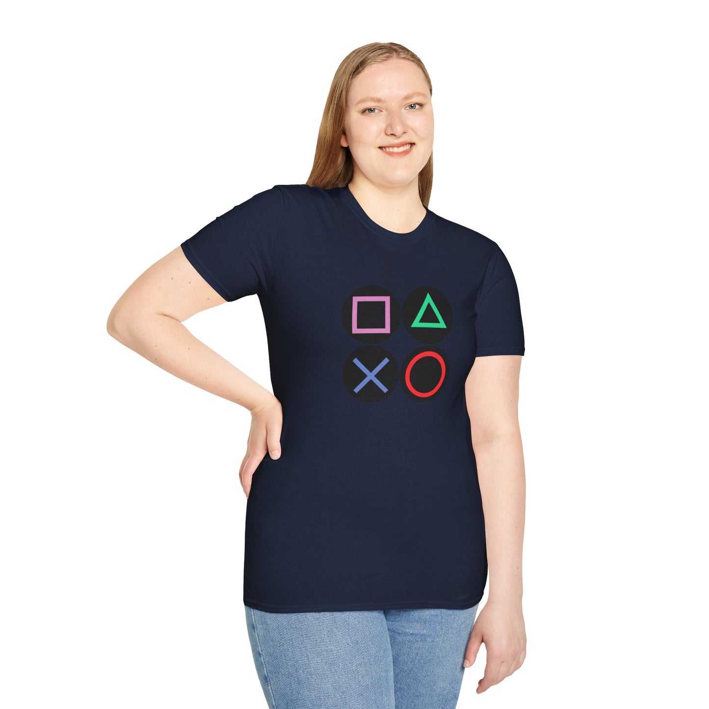 Play Station Buttons Gaming T-Shirt