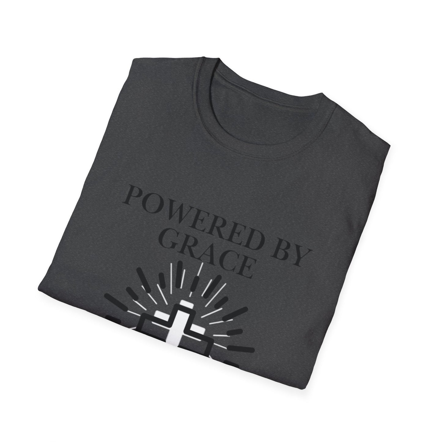 Powered by Grace - Faith Cross T-Shirt