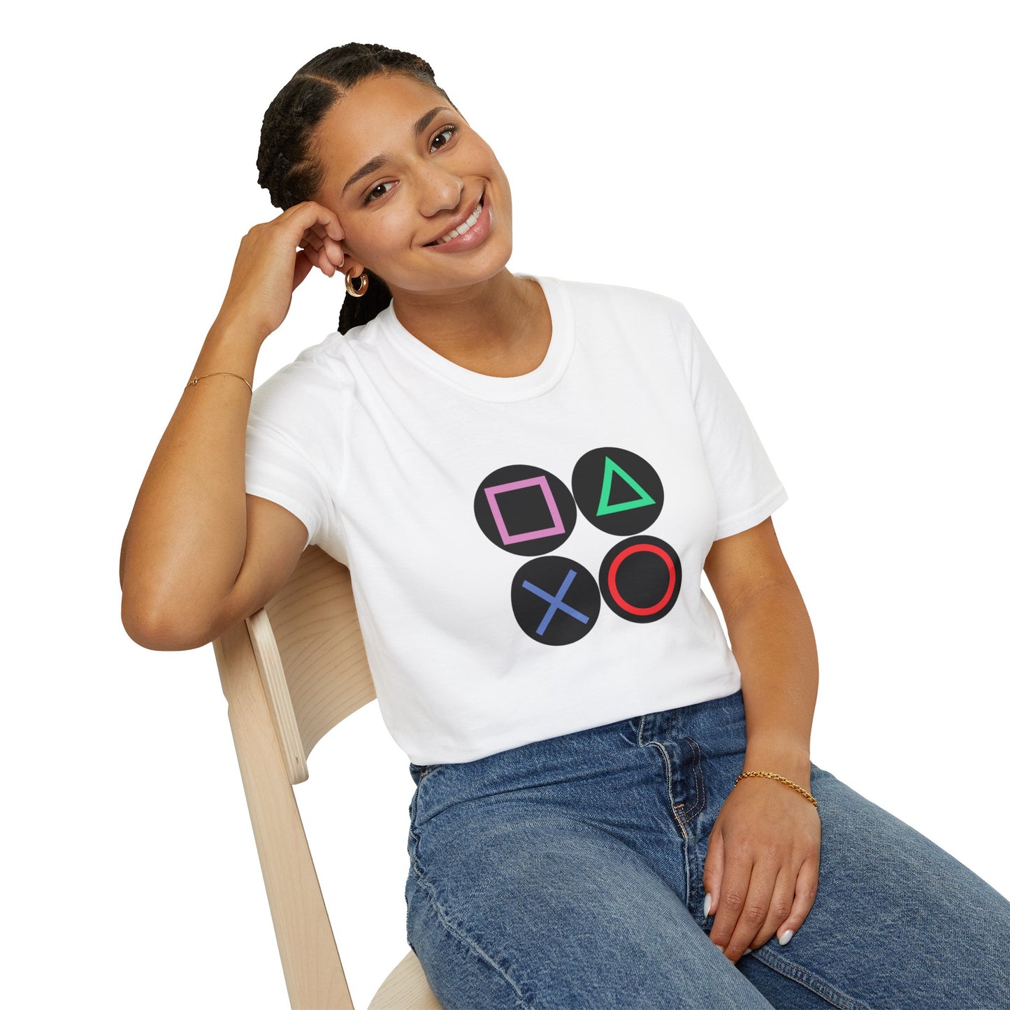 Play Station Buttons Gaming T-Shirt