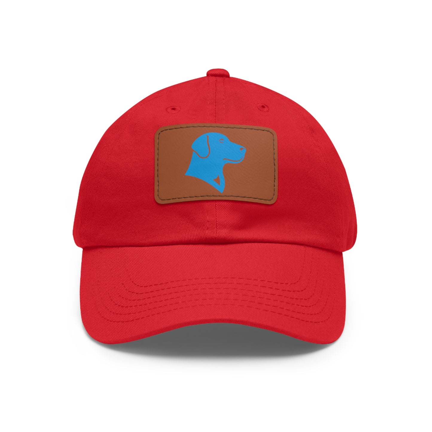 BlueMark Hat with Leather Patch (Blue Logo)