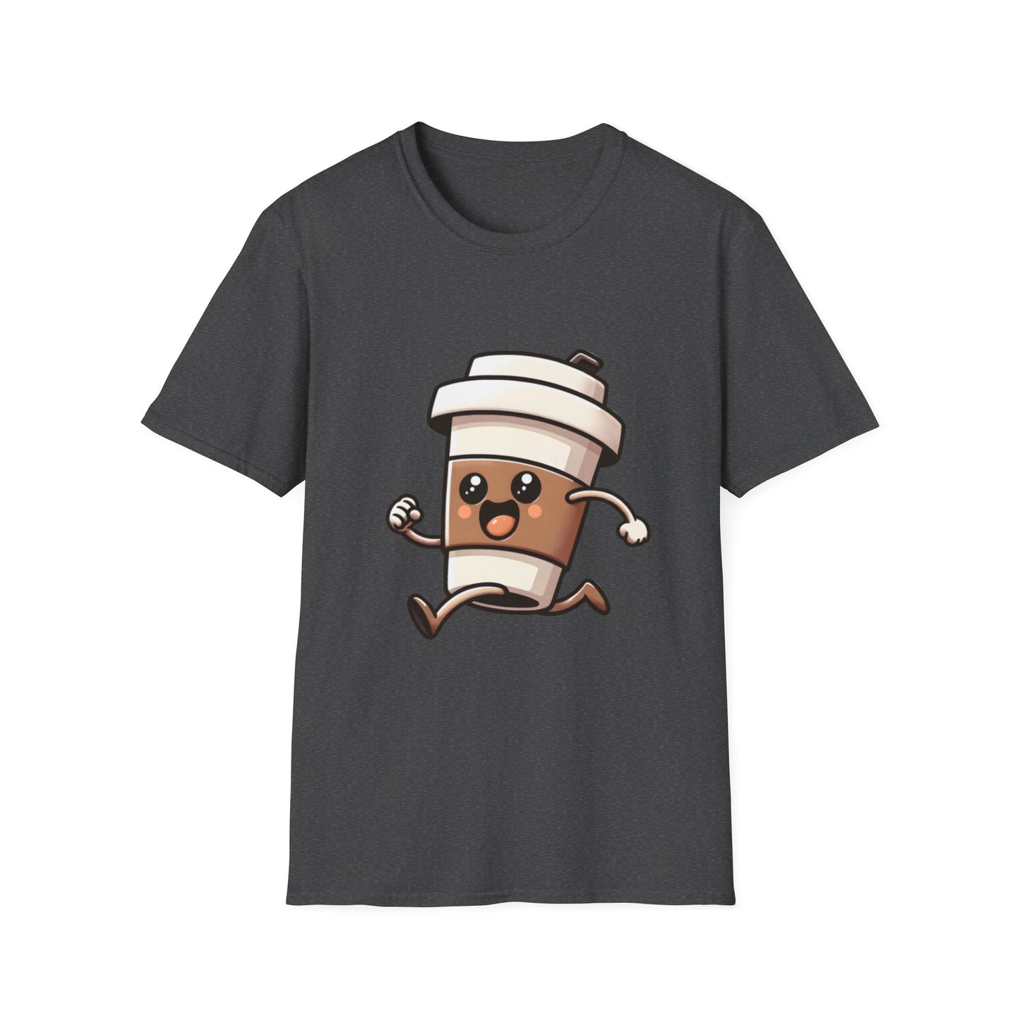 Cute Coffee Cup Running T-Shirt