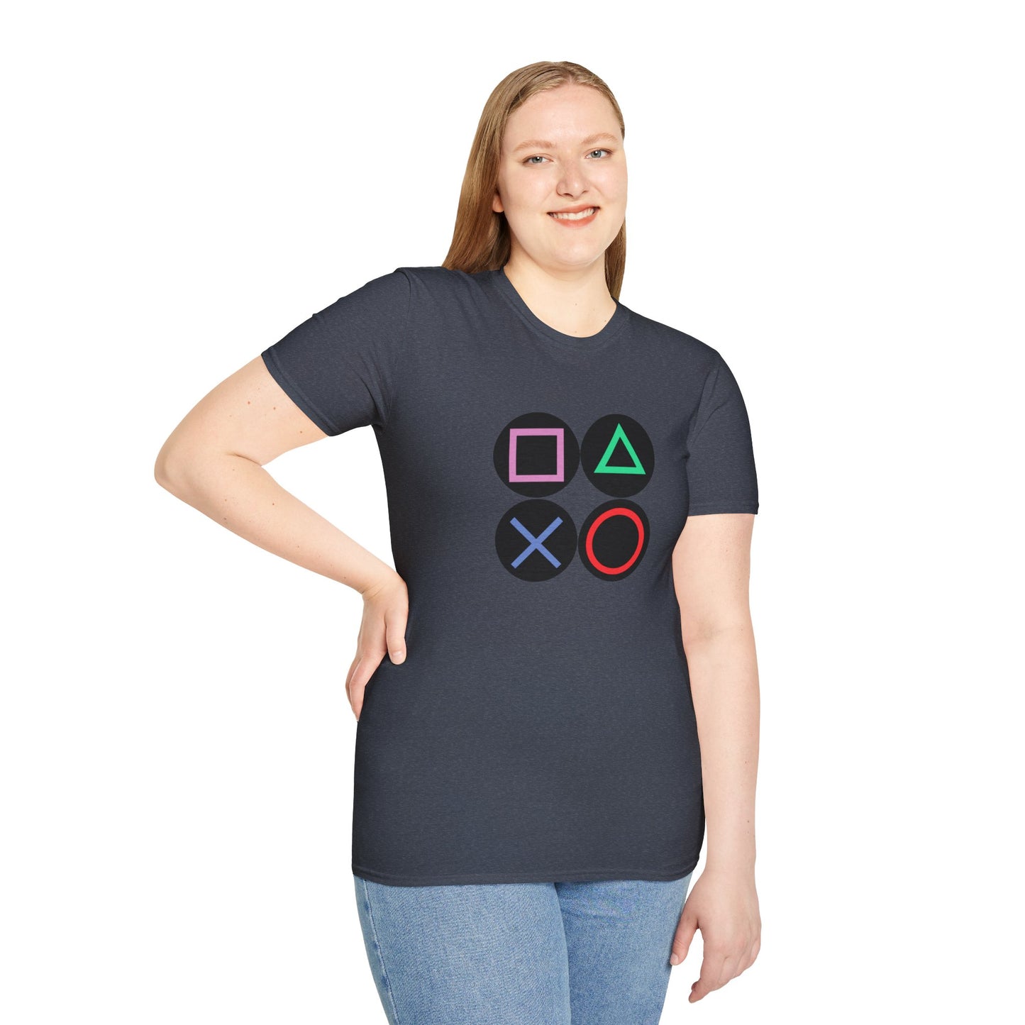 Play Station Buttons Gaming T-Shirt