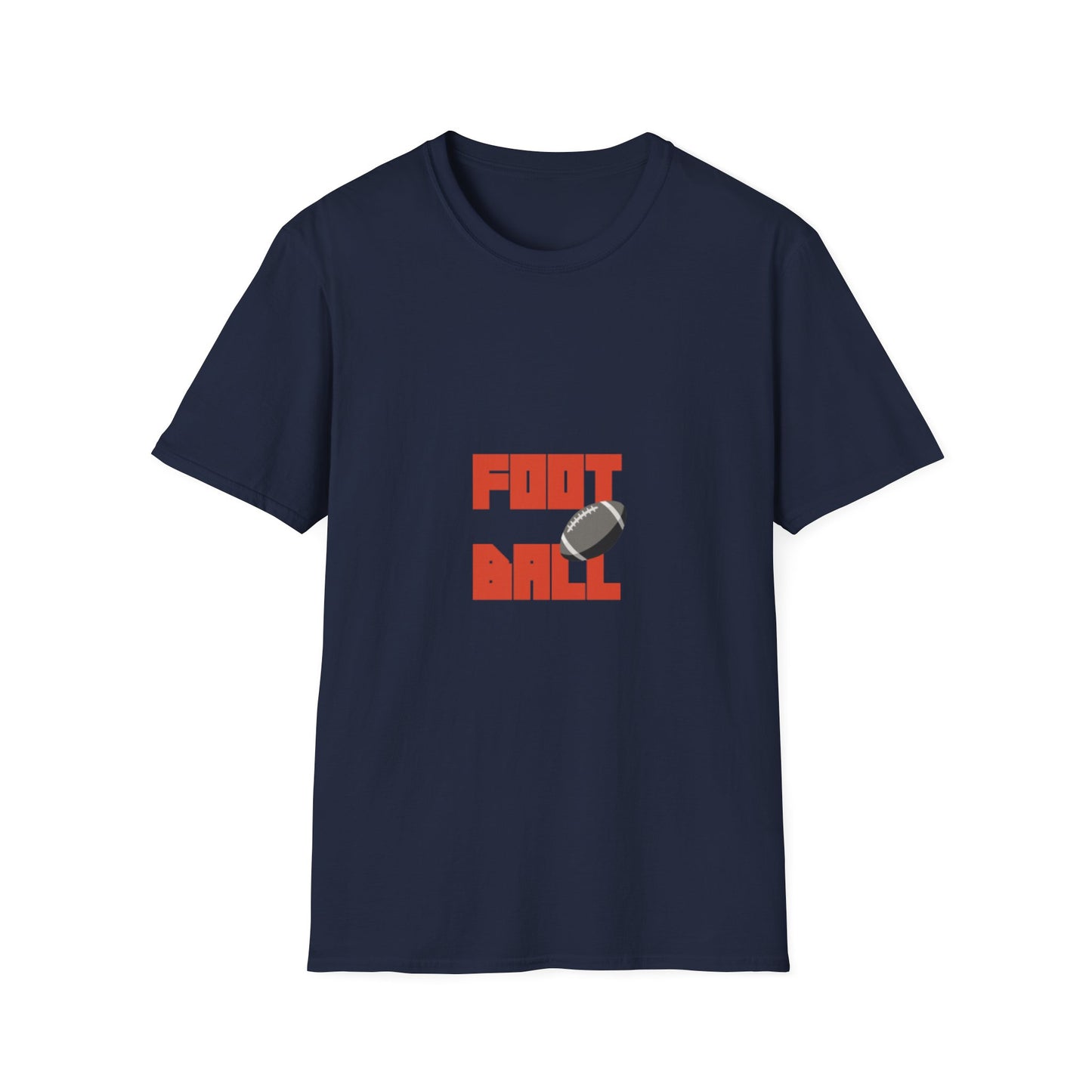 Football Bold Block Lettering T-Shirt
