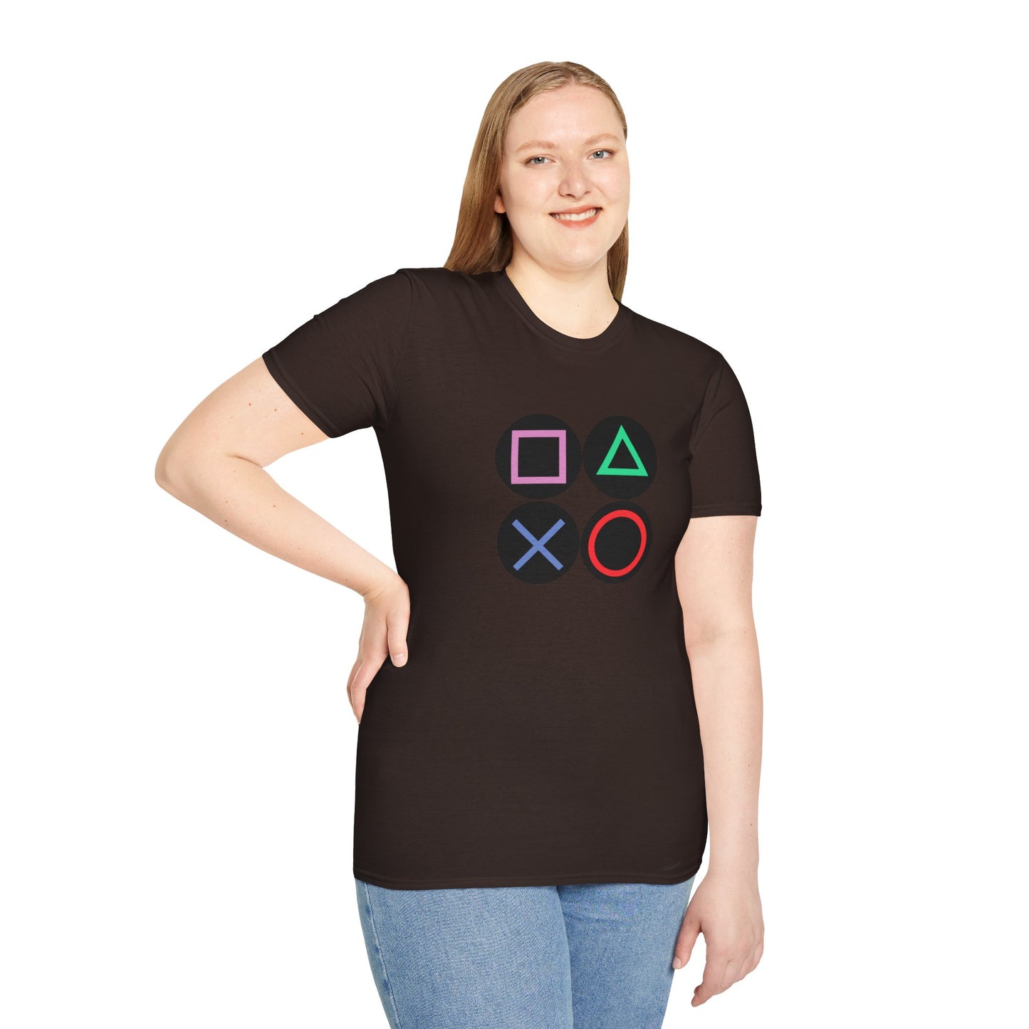 Play Station Buttons Gaming T-Shirt