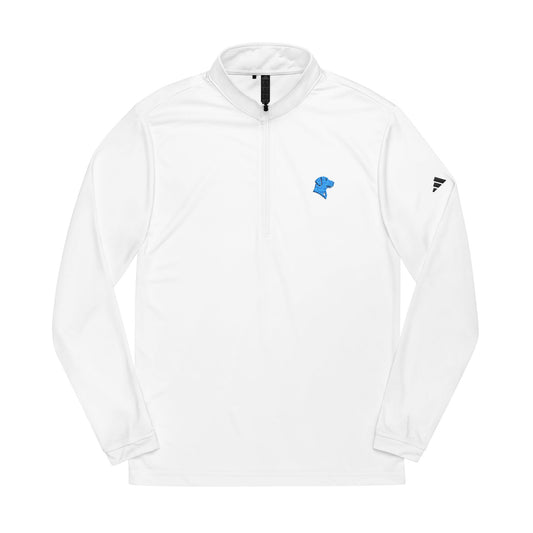 BlueMark Adidas® Embordered Quarter Zip Jacket (Blue Logo)