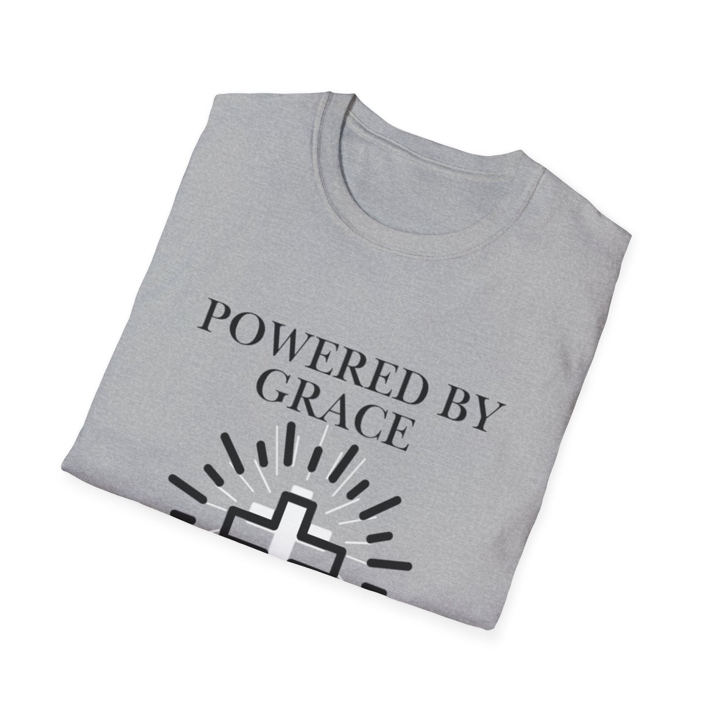 Powered by Grace - Faith Cross T-Shirt