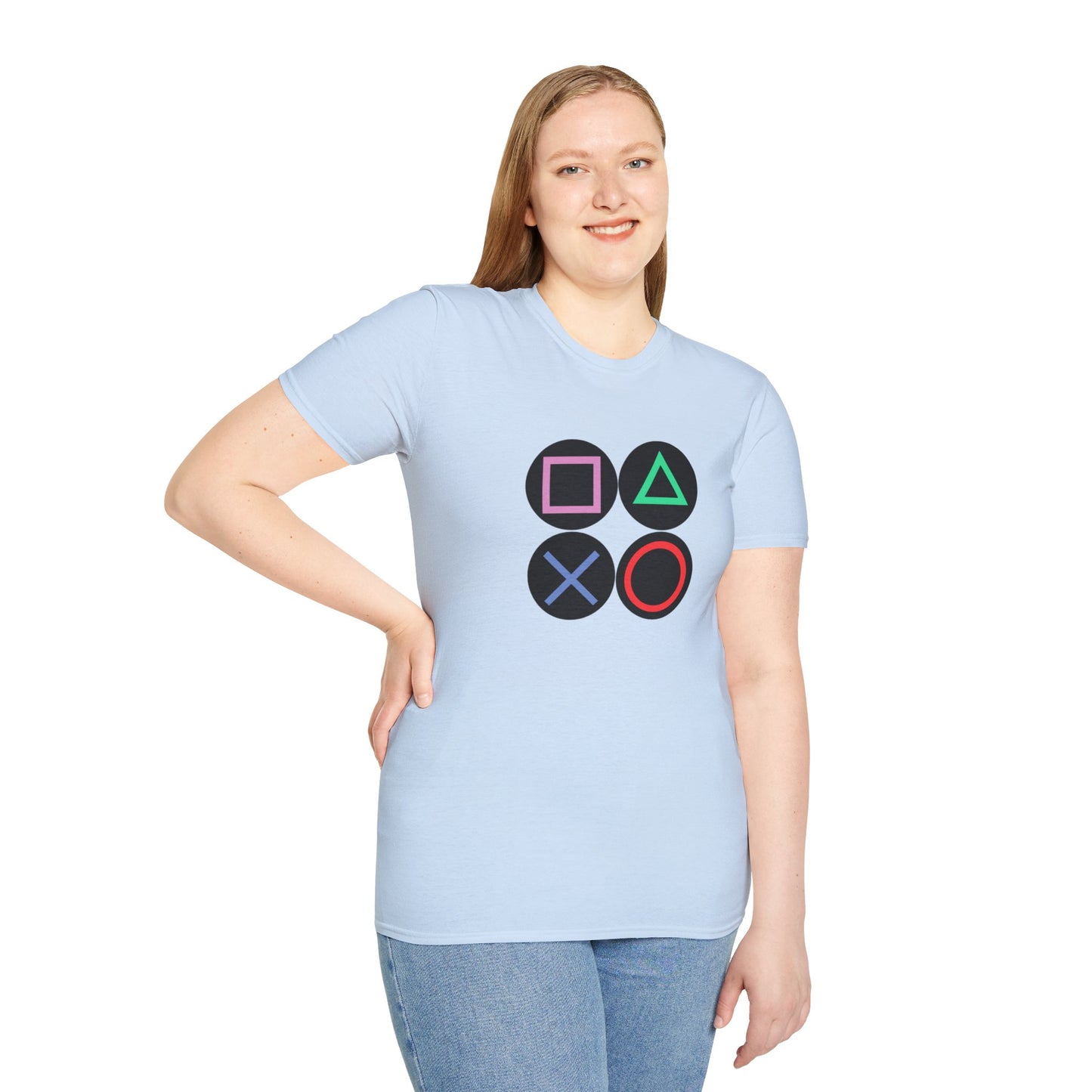 Play Station Buttons Gaming T-Shirt