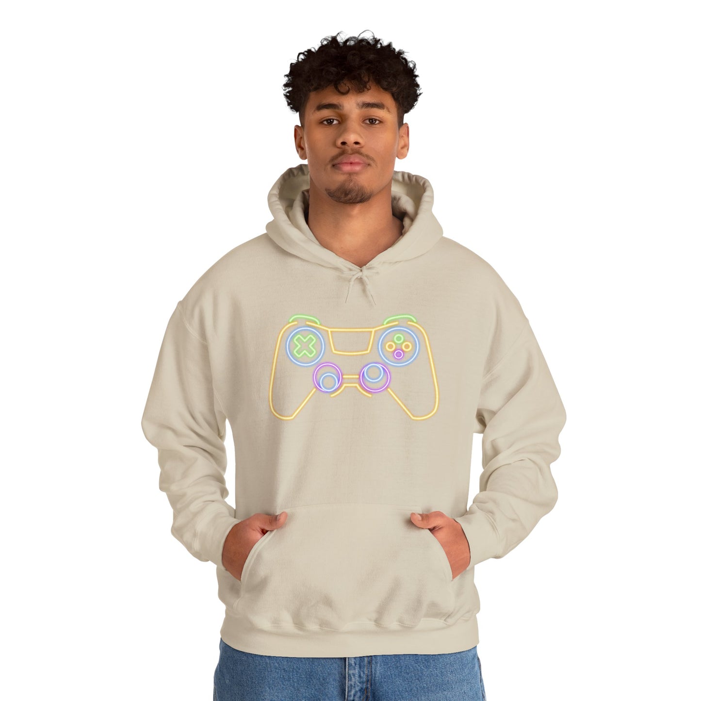 Neon Gaming Controller Sweatshirt
