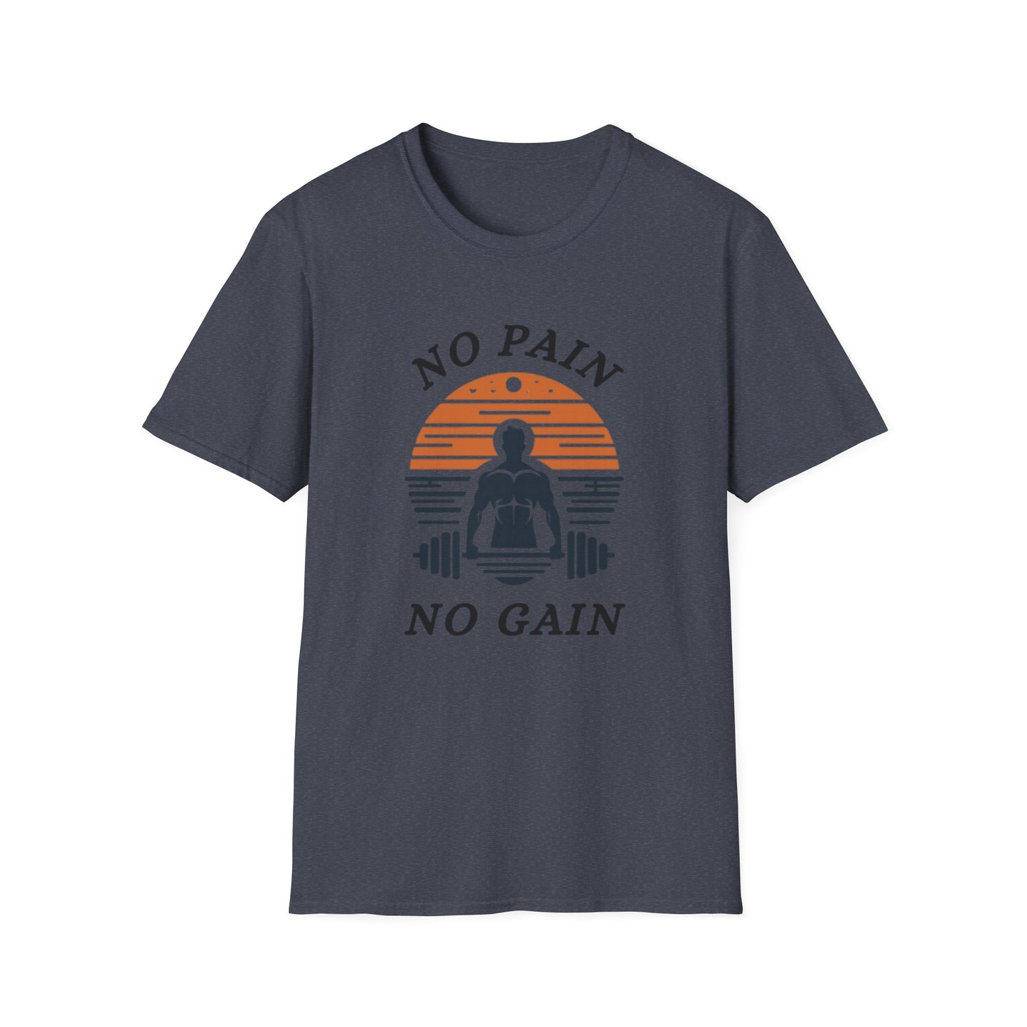 No Pain No Gain Fitness Motivation T-Shirt