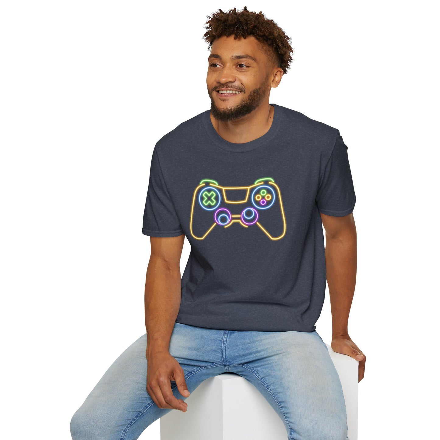 Neon Gaming Controller T-Shirt