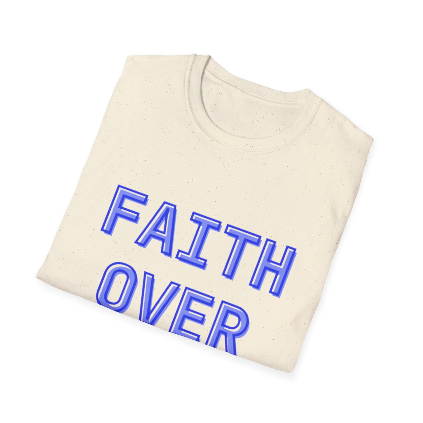 Faith over Fear Bold Christian Motivational T-Shirt