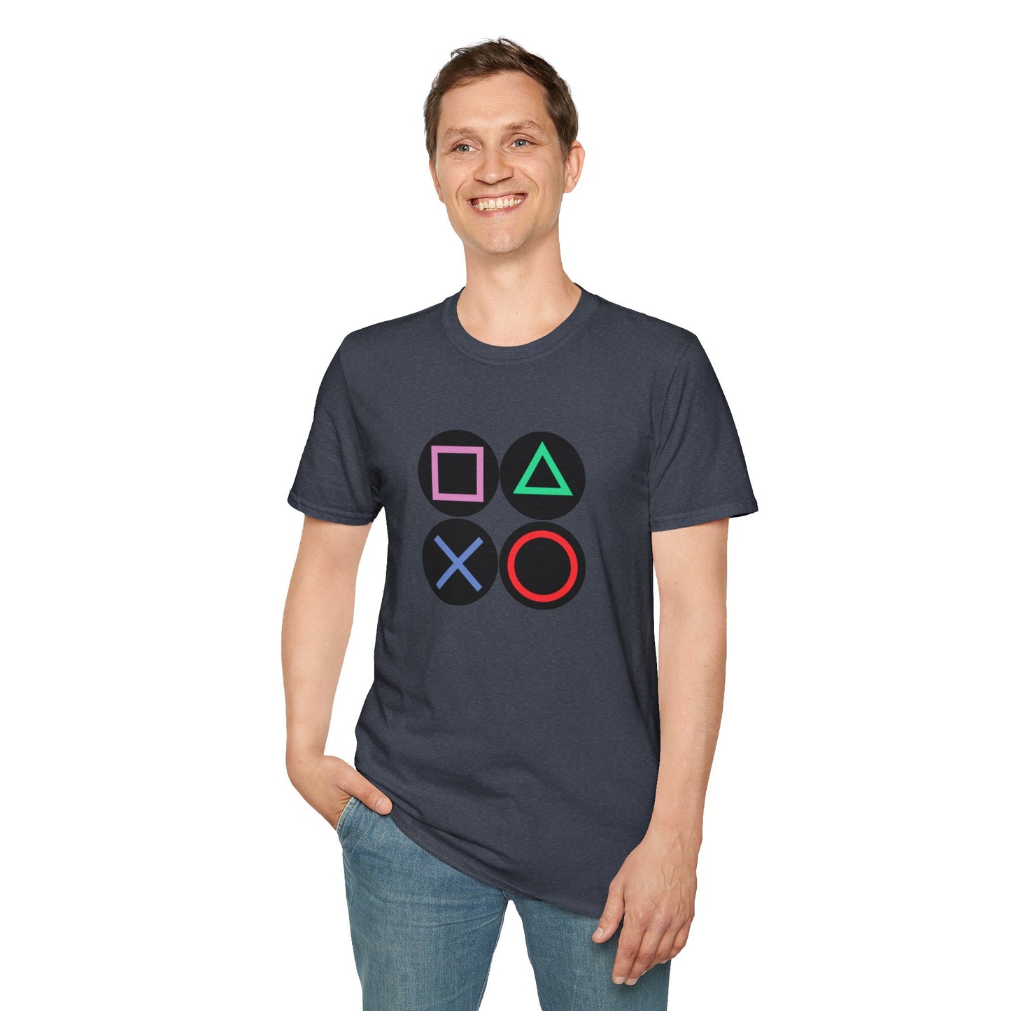 Play Station Buttons Gaming T-Shirt