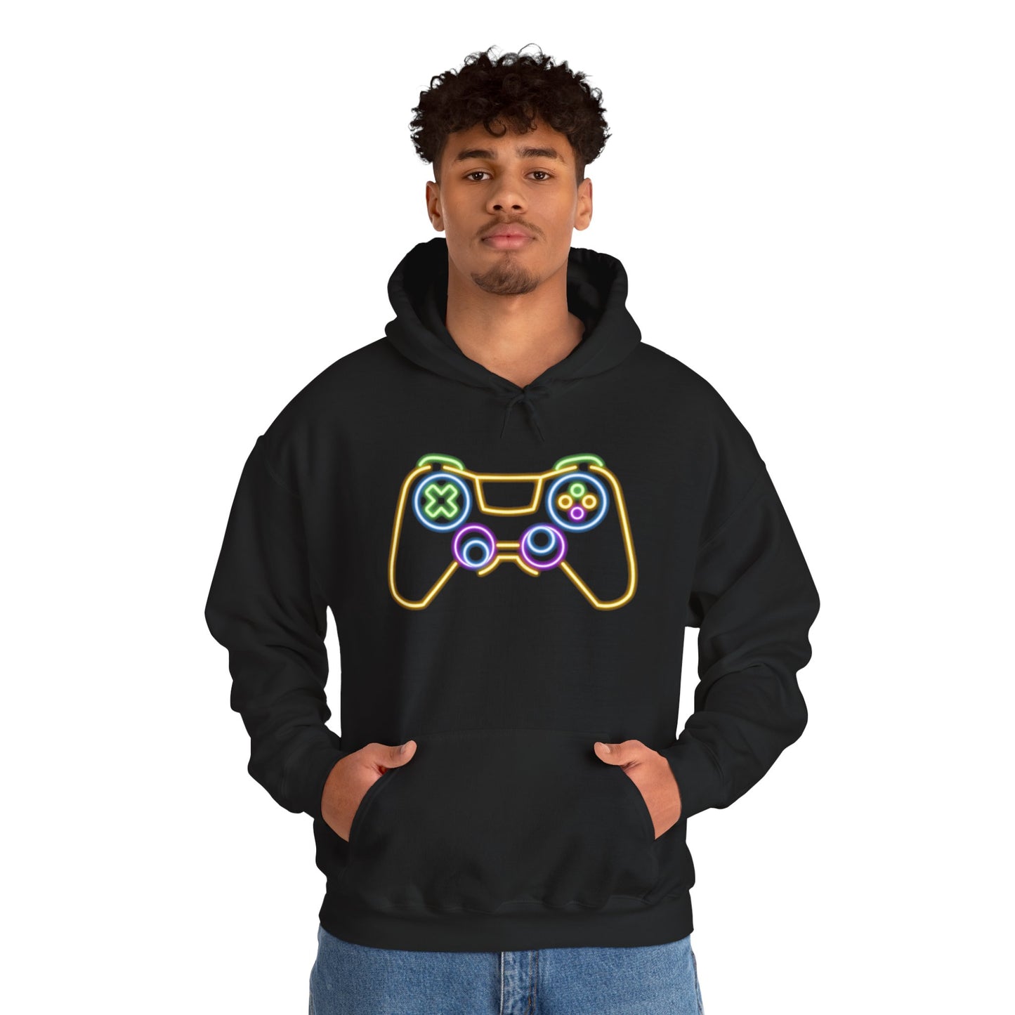 Neon Gaming Controller Sweatshirt