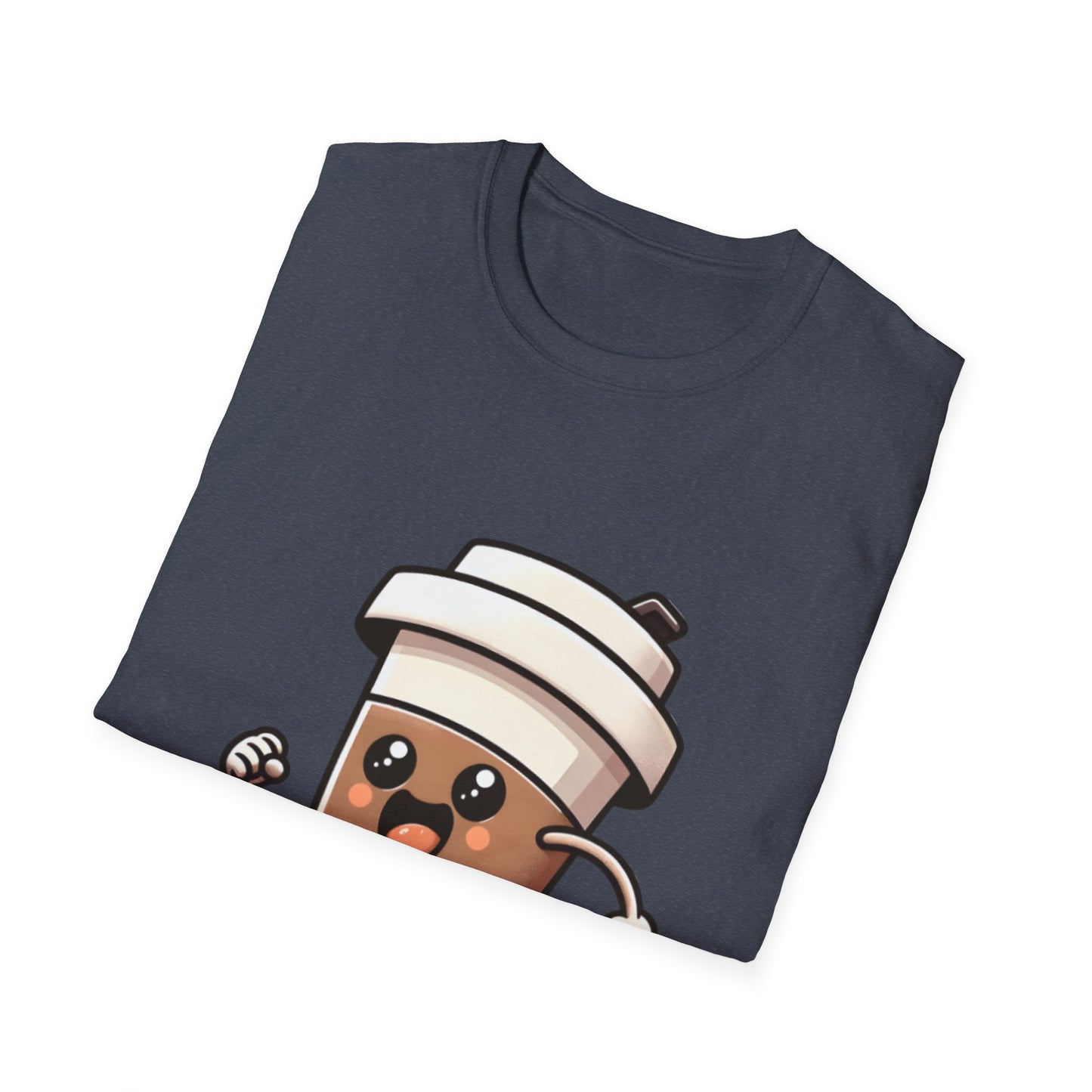 Cute Coffee Cup Running T-Shirt