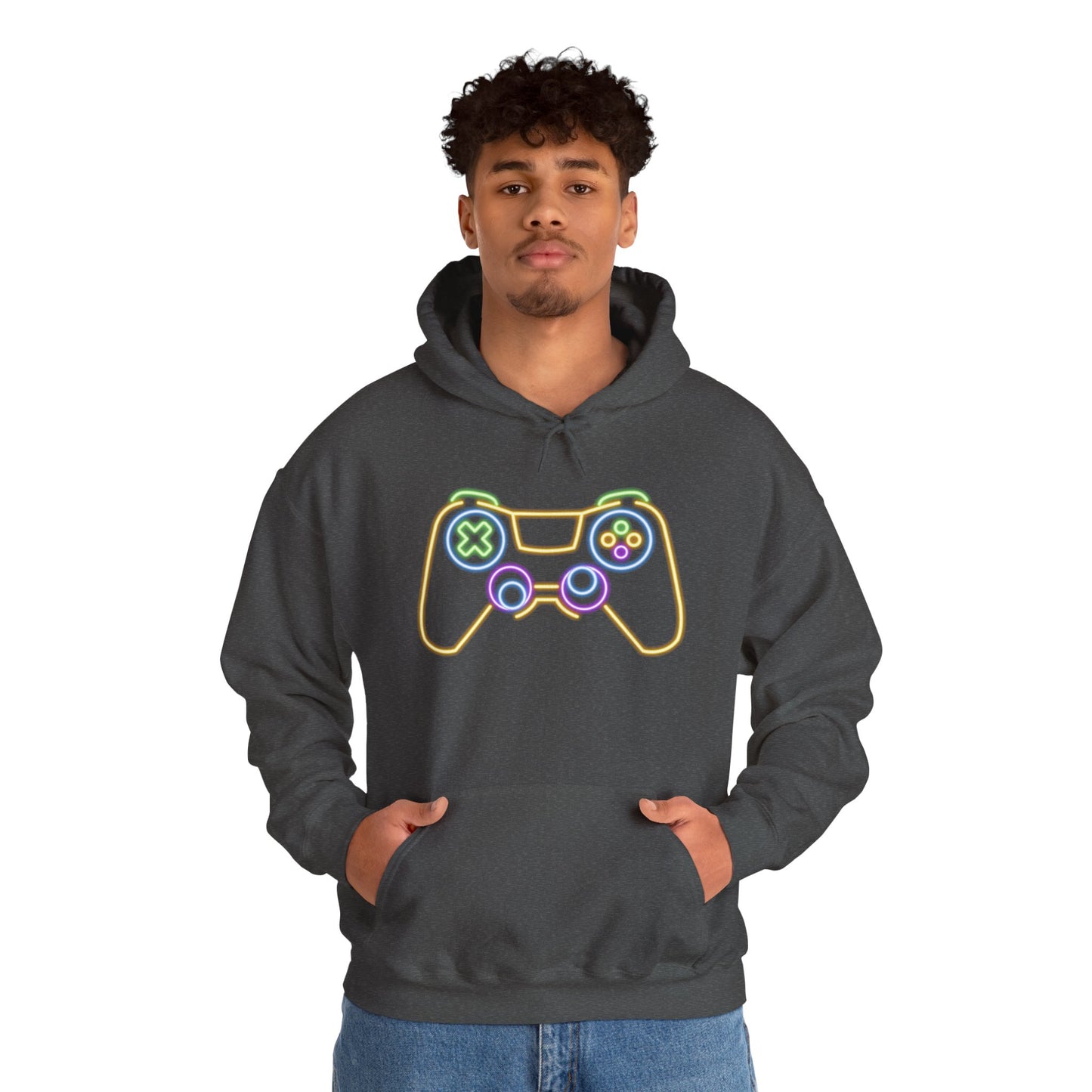 Neon Gaming Controller Sweatshirt