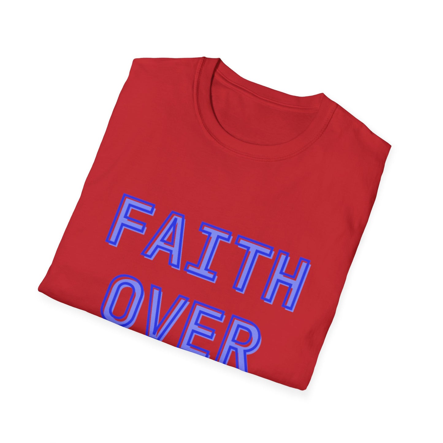 Faith over Fear Bold Christian Motivational T-Shirt
