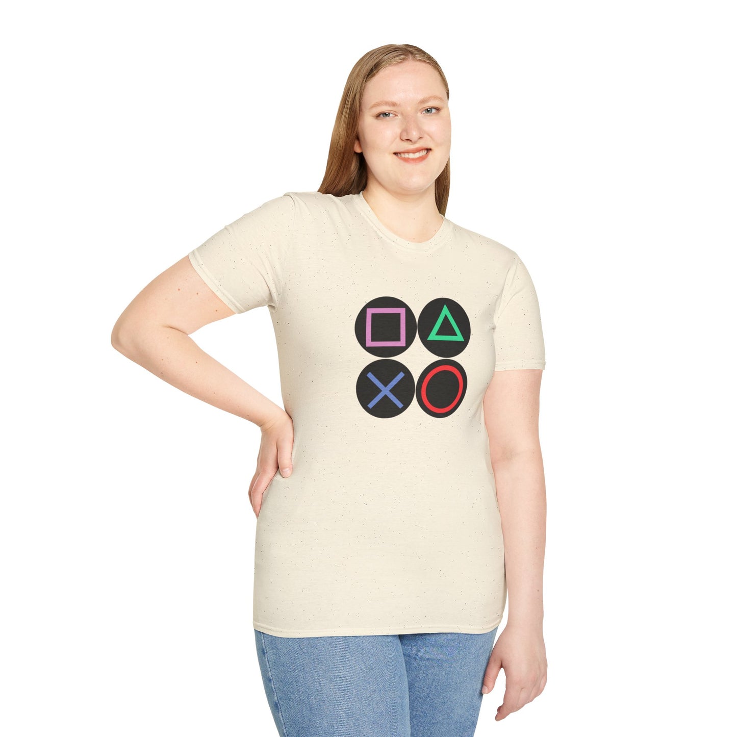 Play Station Buttons Gaming T-Shirt