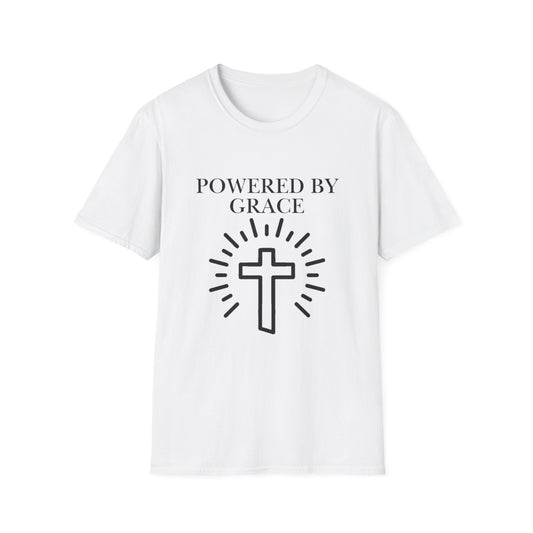 Powered by Grace - Faith Cross T-Shirt