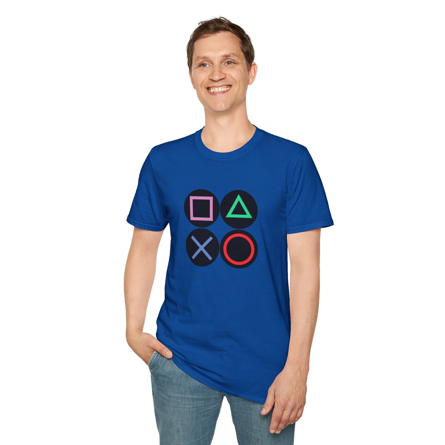 Play Station Buttons Gaming T-Shirt