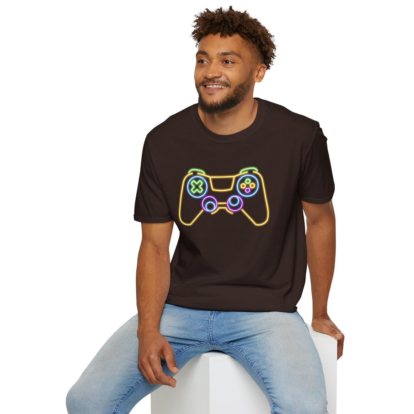 Neon Gaming Controller T-Shirt