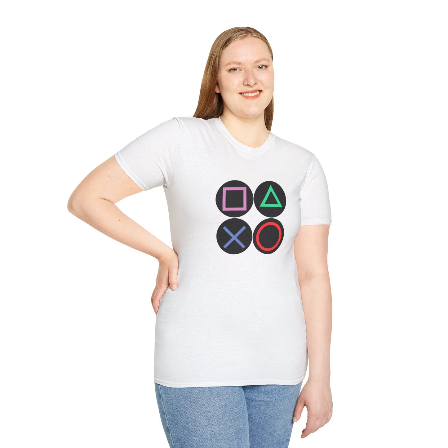 Play Station Buttons Gaming T-Shirt
