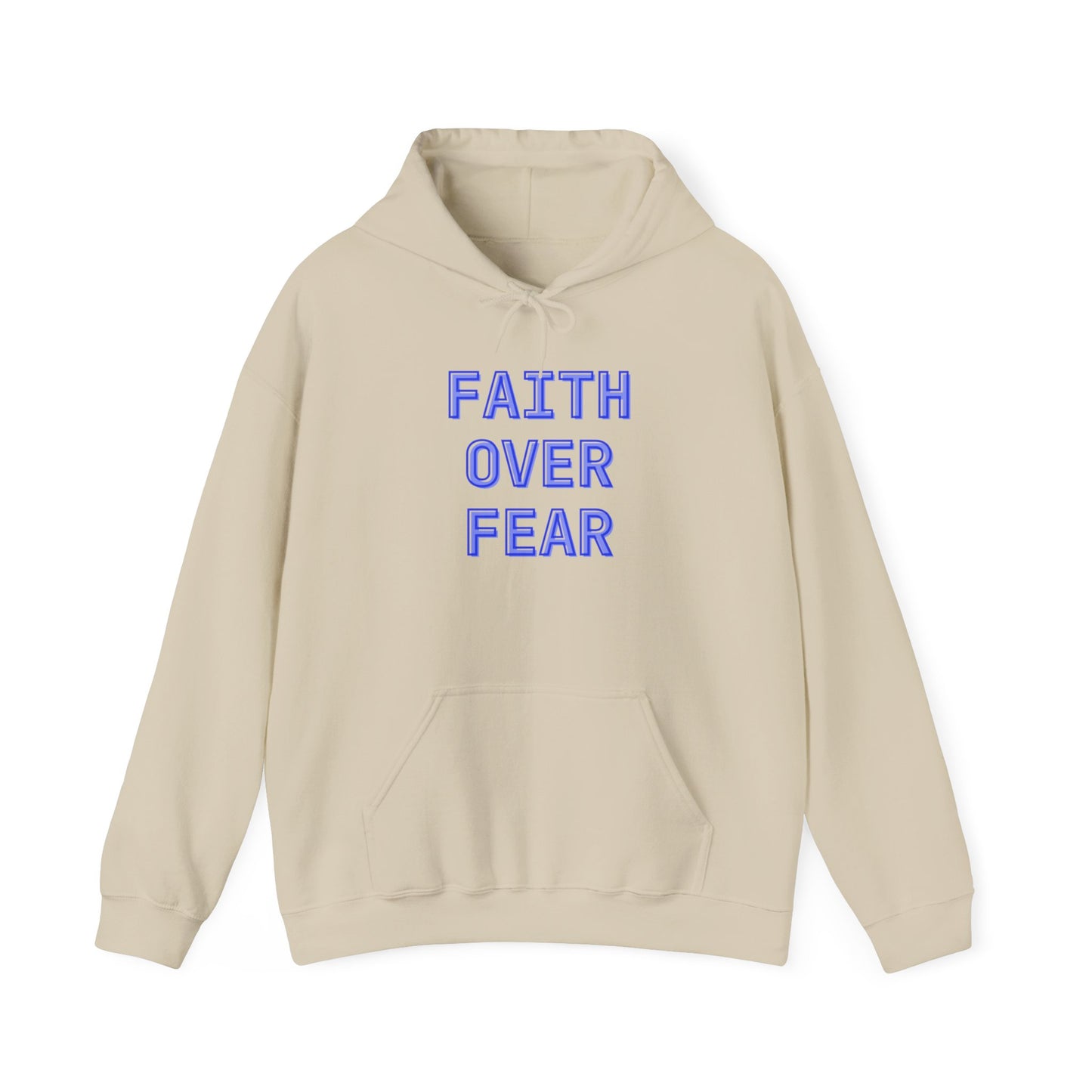 Faith Over Fear Bold Christian Motivational Sweatshirt