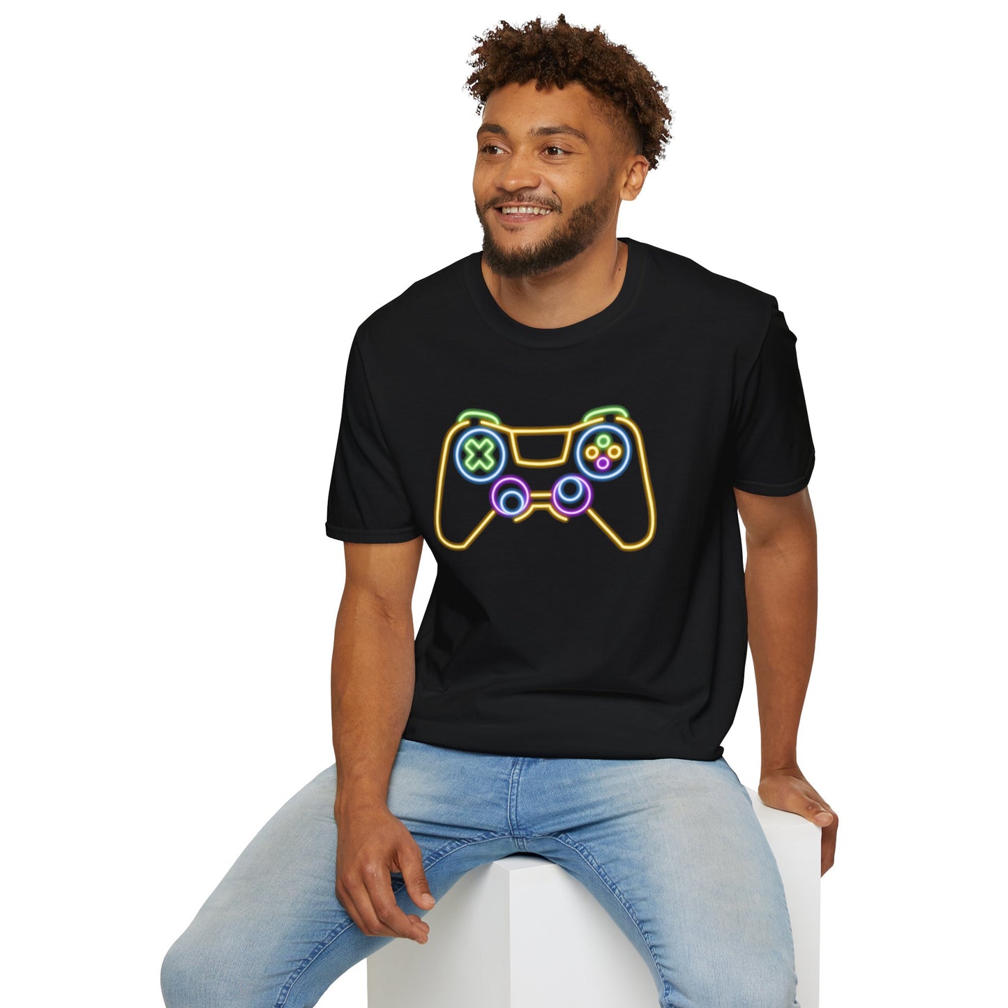 Neon Gaming Controller T-Shirt